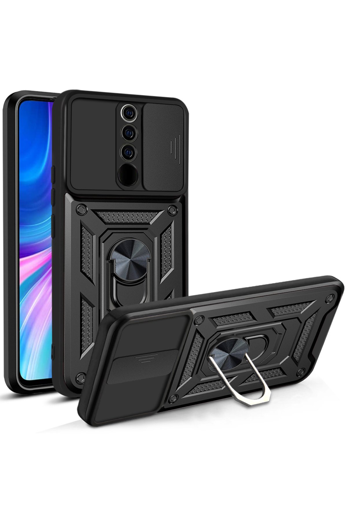 Newface Xiaomi Redmi Note 8 Pro Kılıf Mirror Desenli Kapak - Mirror - 12
