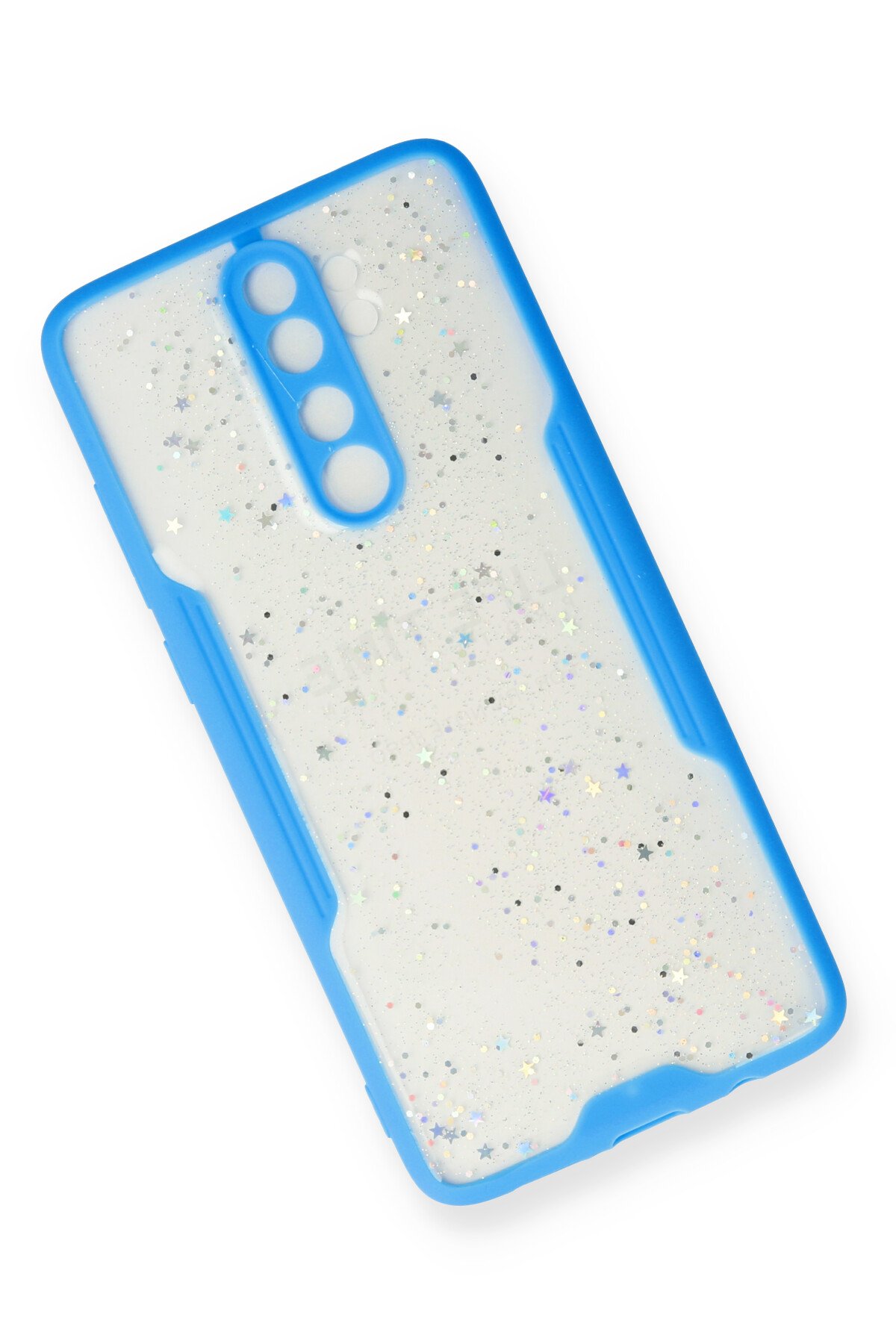 Newface Xiaomi Redmi Note 8 Pro Kılıf Pars Lens Yüzüklü Silikon - Lacivert