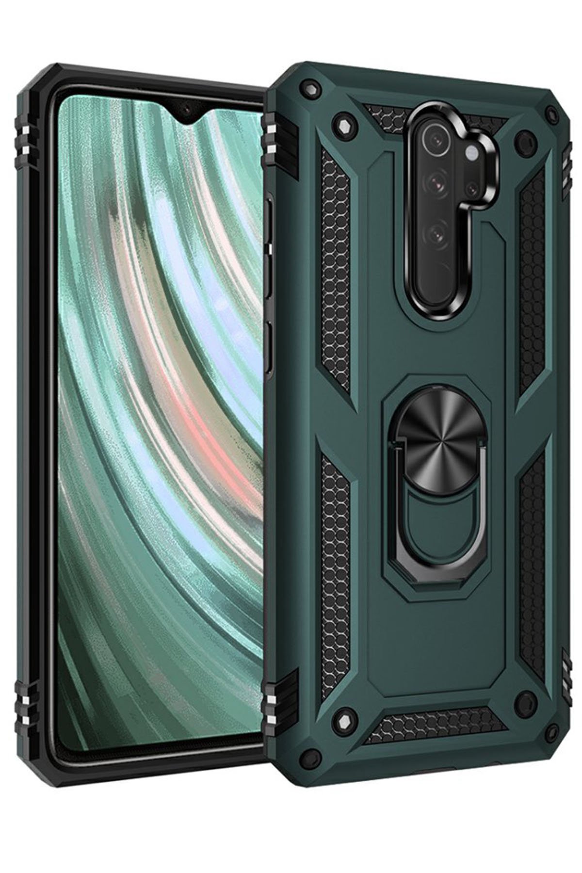 Newface Xiaomi Redmi Note 8 Pro Kılıf Auto Focus Kapak - Kırmızı