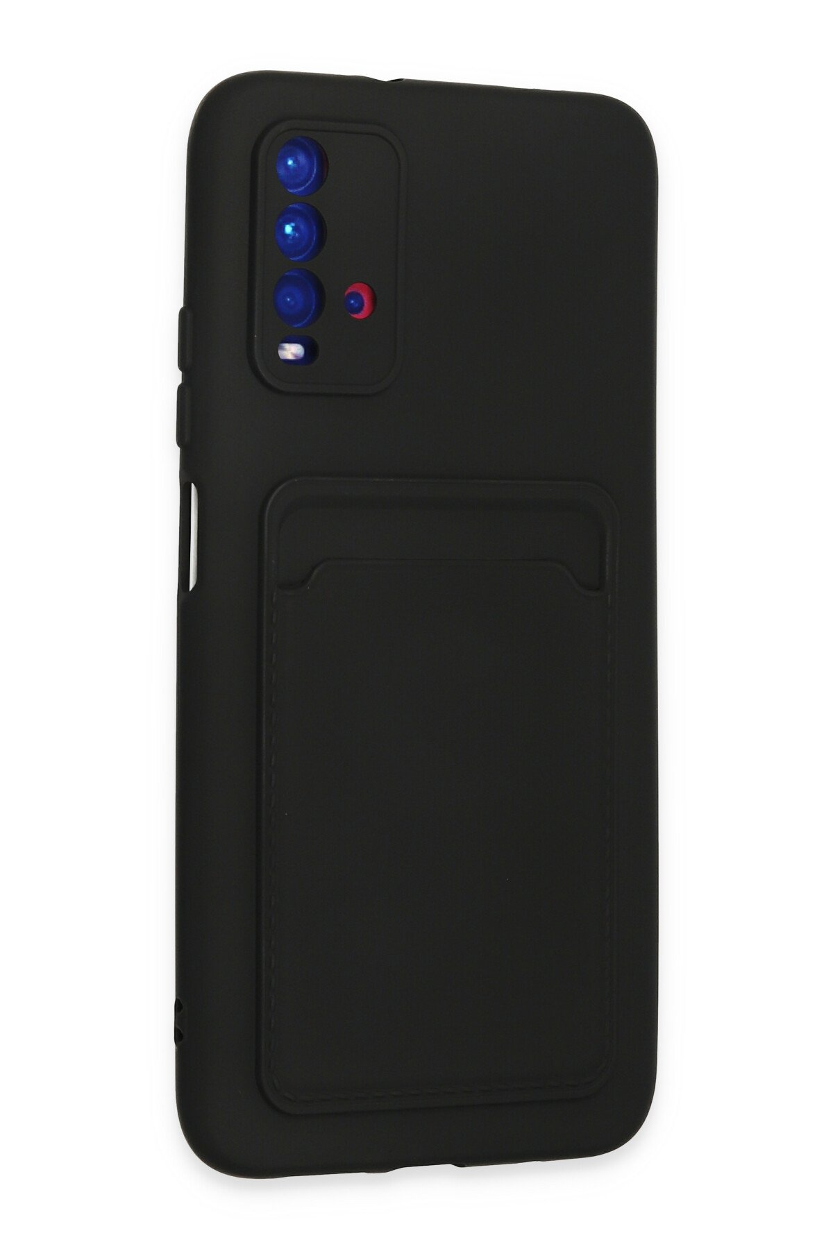 Newface Xiaomi Redmi Note 9 4G Kılıf Palm Buzlu Kamera Sürgülü Silikon - Siyah