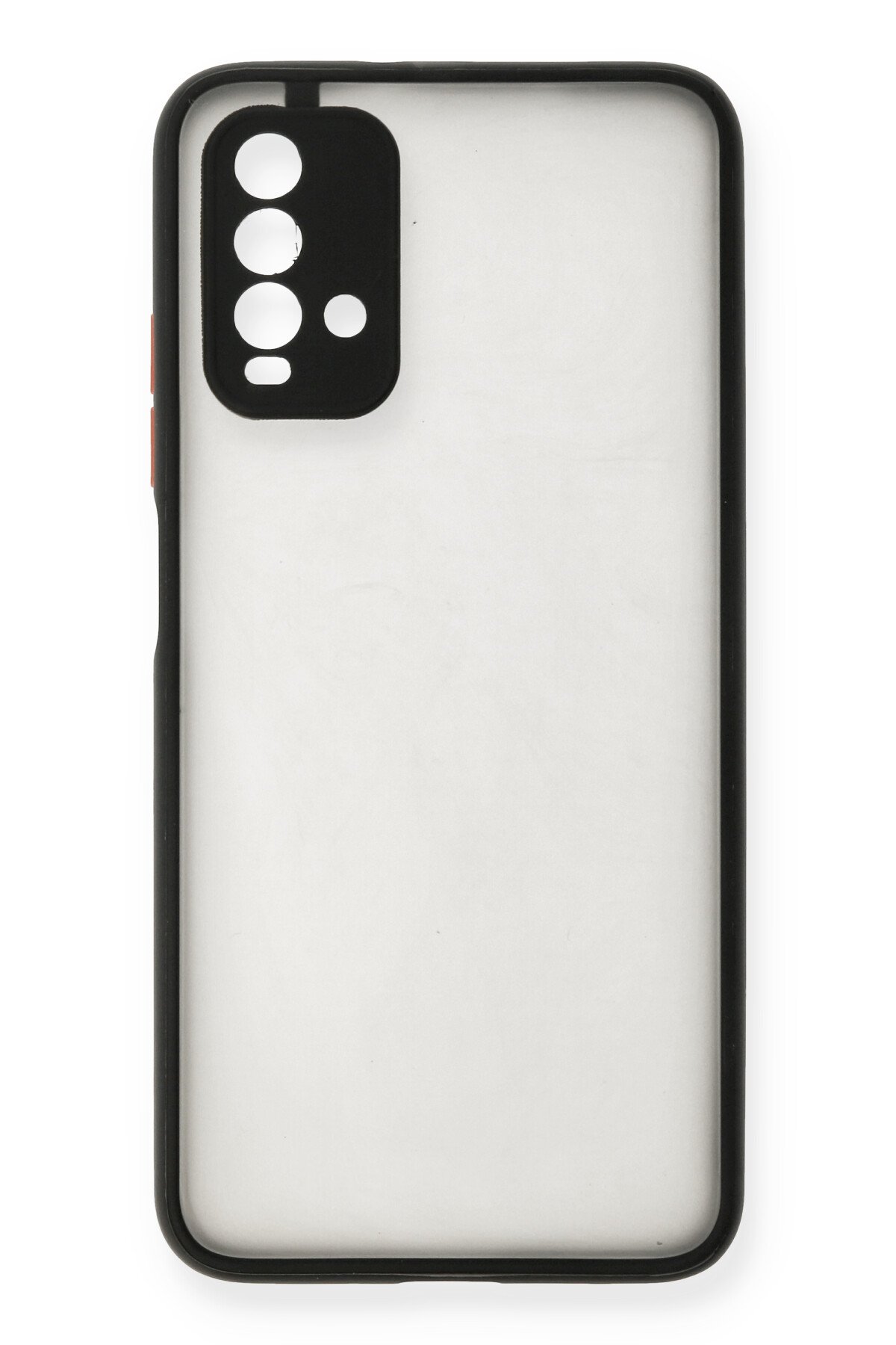 Newface Xiaomi Redmi 9T Kılıf Gros Yüzüklü Silikon - Siyah