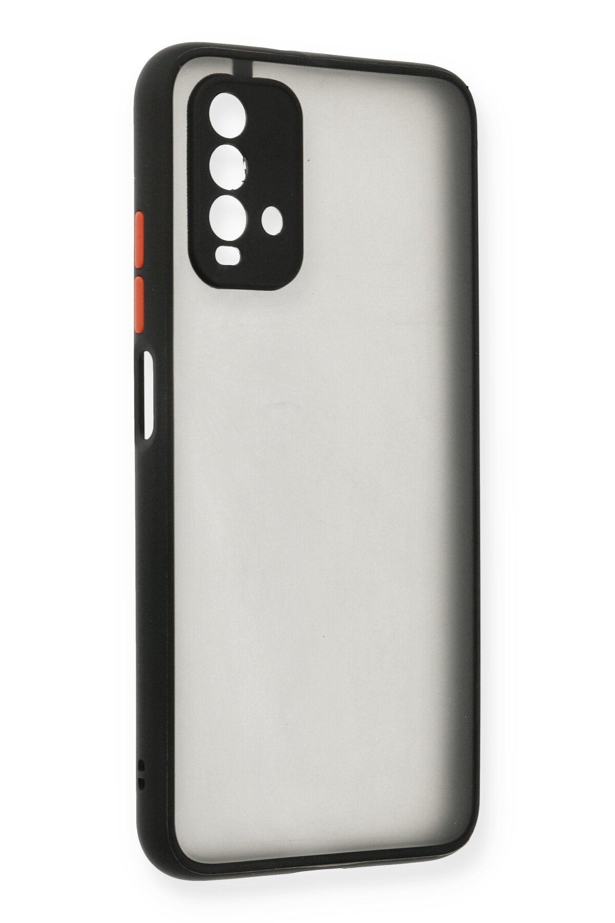 Newface Xiaomi Redmi 9T Kılıf Gros Yüzüklü Silikon - Siyah