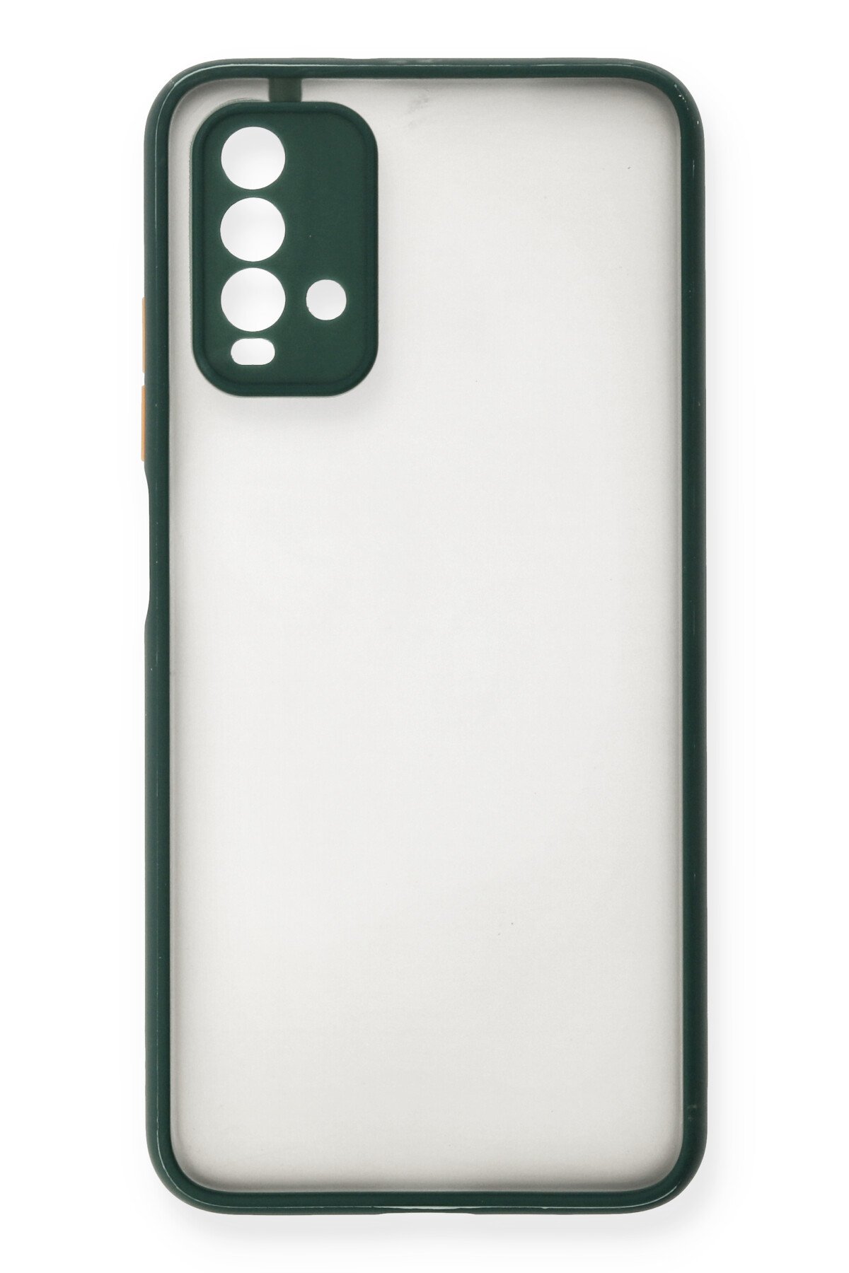 Newface Xiaomi Redmi 9T Kılıf Auto Focus Karbon Kapak - Kahverengi