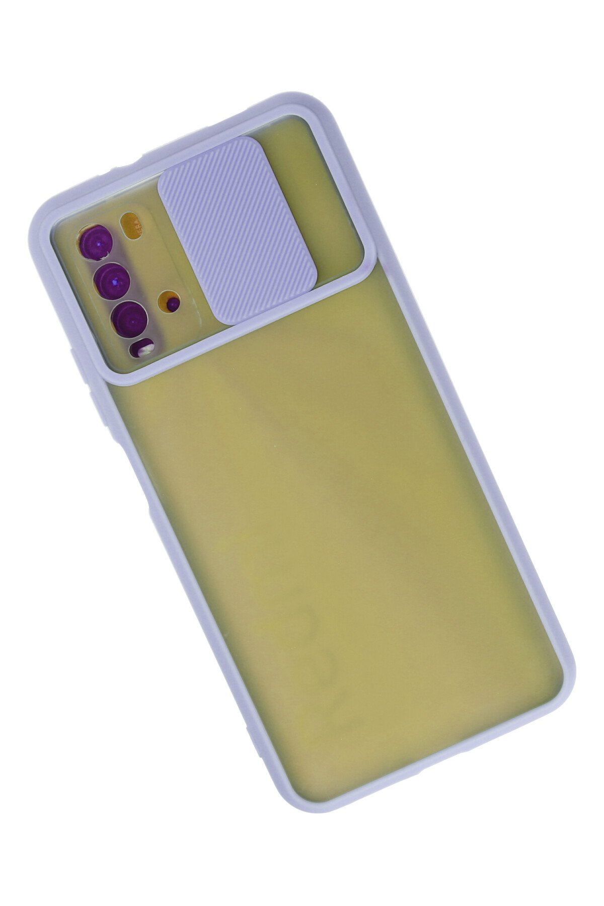 Newface Xiaomi Redmi Note 9 4G Kılıf Glass Kapak - Siyah