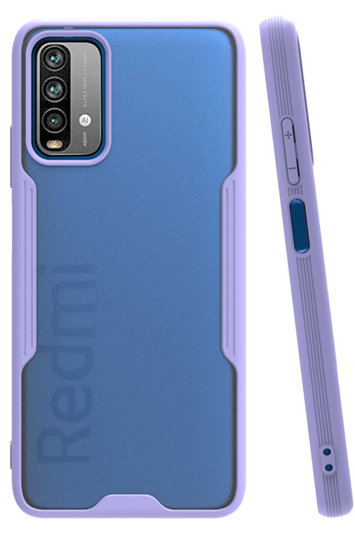 Newface Xiaomi Redmi 9T Kılıf Zuma Kartvizitli Yüzüklü Silikon - Lila