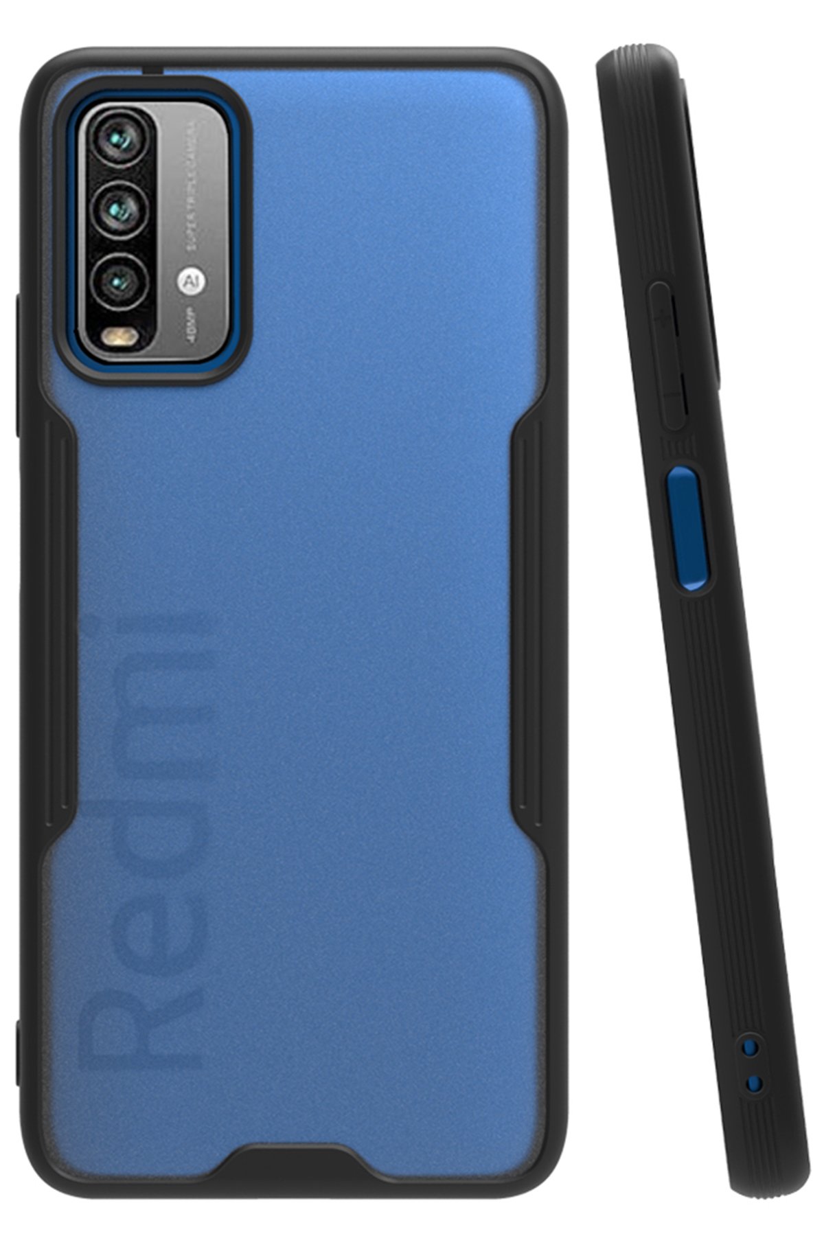 Newface Xiaomi Redmi 9T Kılıf Nano içi Kadife Silikon - Koyu Yeşil