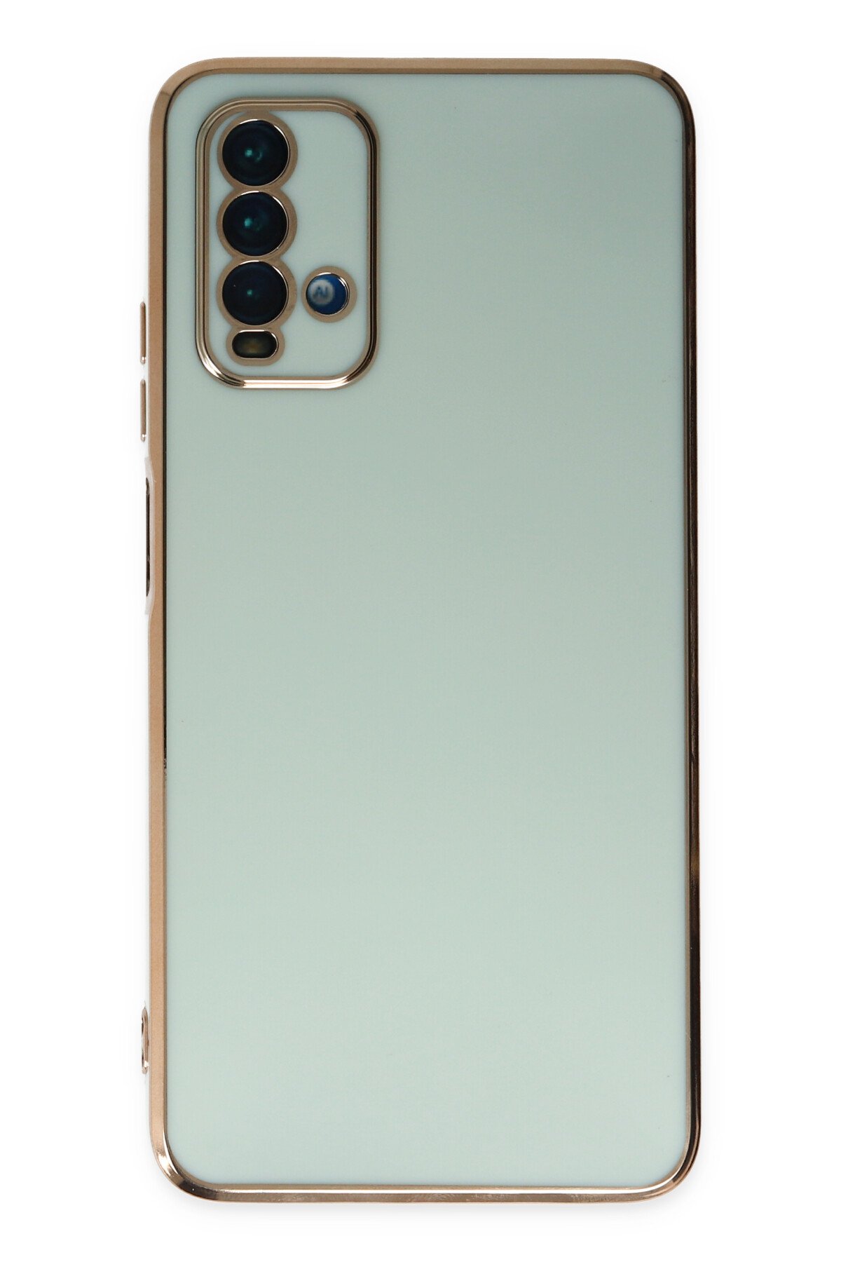 Newface Xiaomi Redmi Note 9 4G Kılıf Gros Yüzüklü Silikon - Yeşil