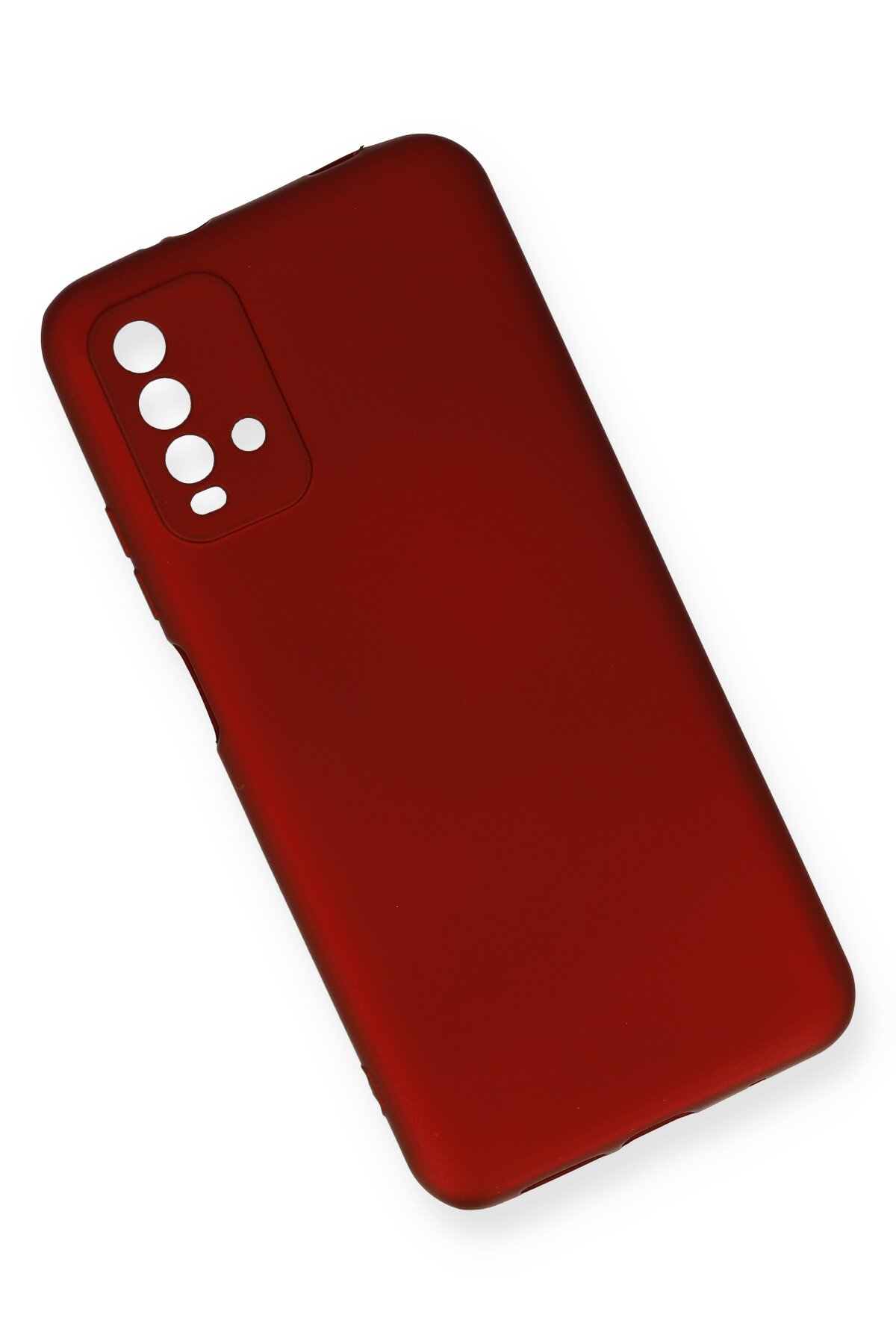 Newface Xiaomi Redmi Note 9 4G Kılıf Platin Silikon - Kırmızı