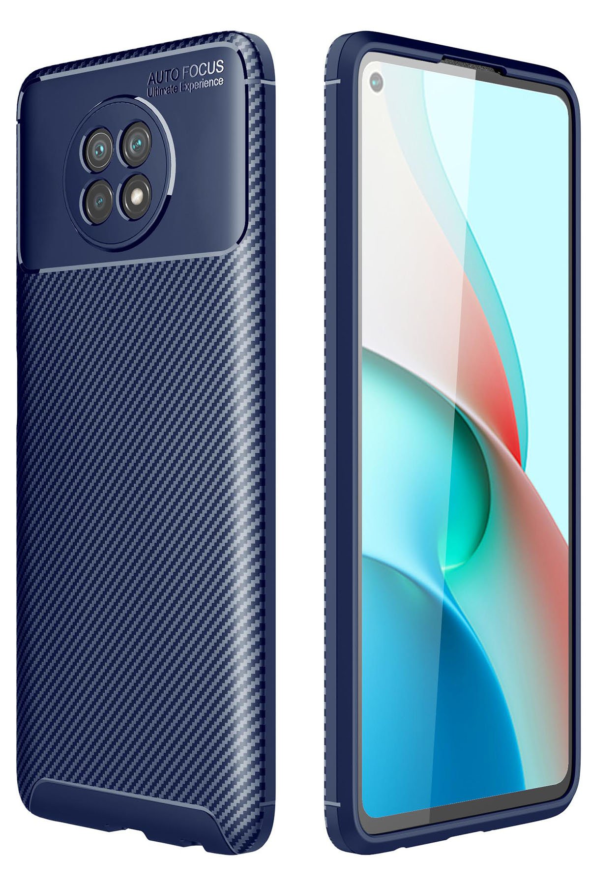 Newface Xiaomi Redmi Note 9 5G Kılıf Gros Yüzüklü Silikon - Siyah