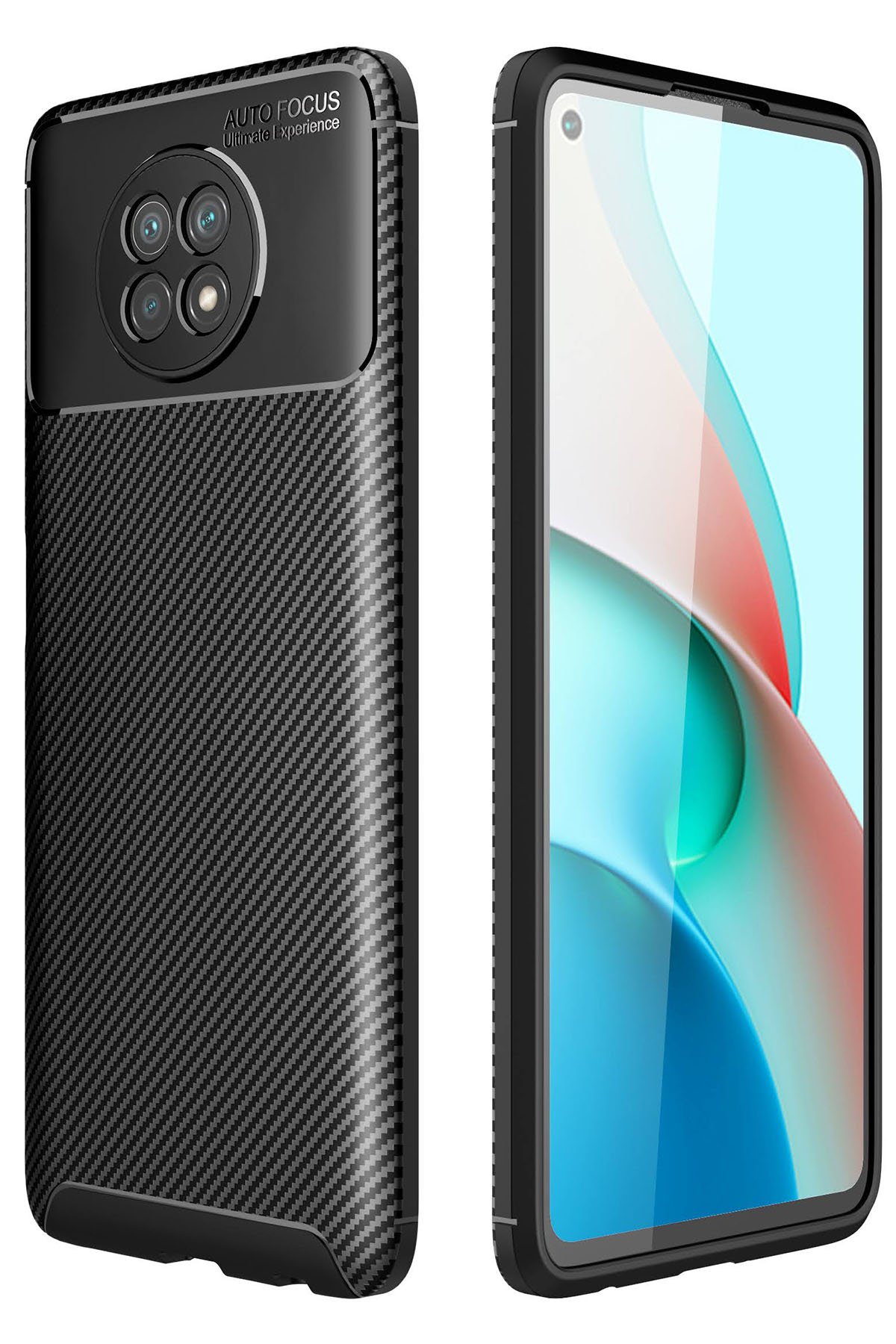 Newface Xiaomi Redmi Note 9 5G Kılıf Tank Silikon Kapak - Gümüş
