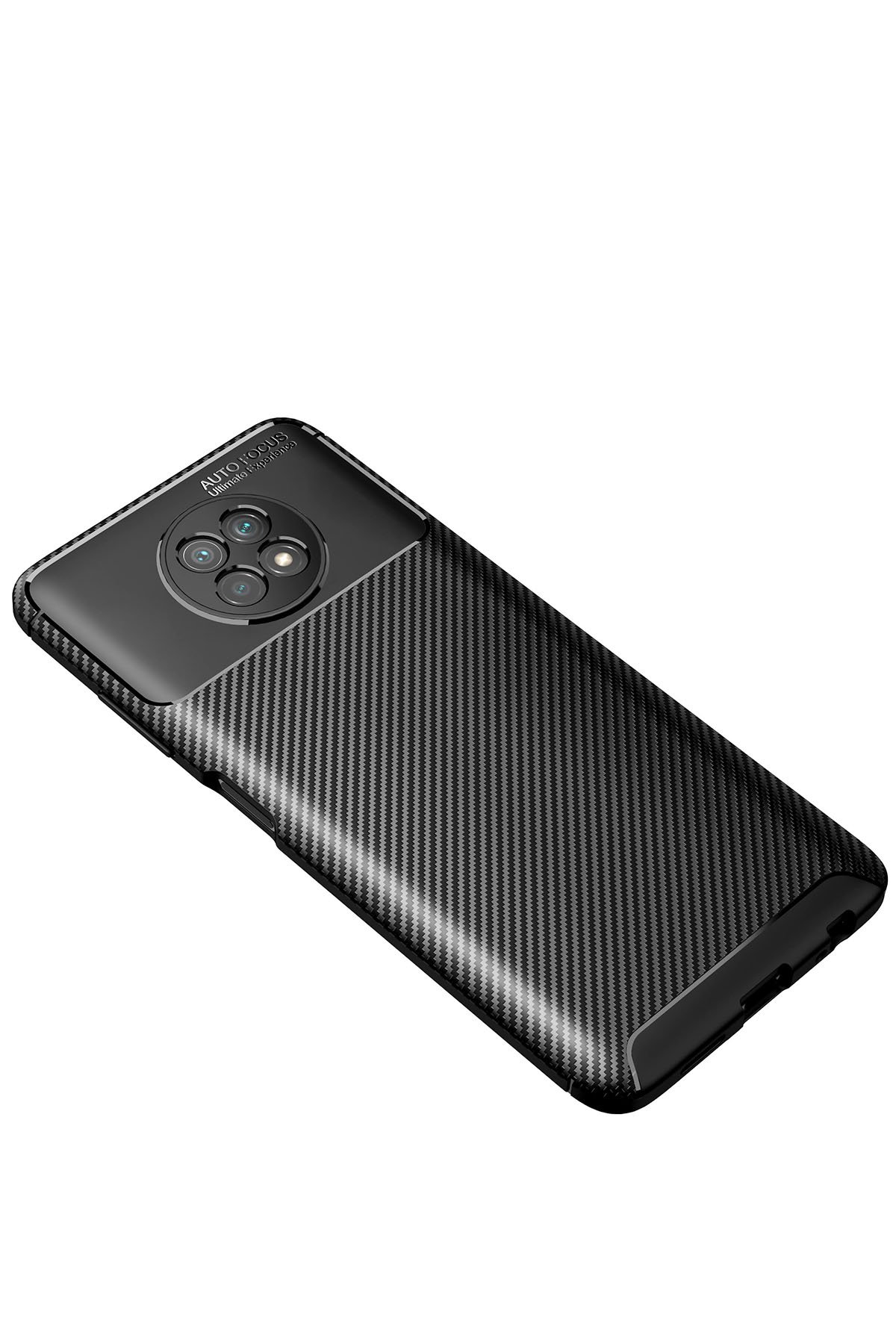Newface Xiaomi Redmi Note 9 5G Kılıf Tank Silikon Kapak - Gümüş