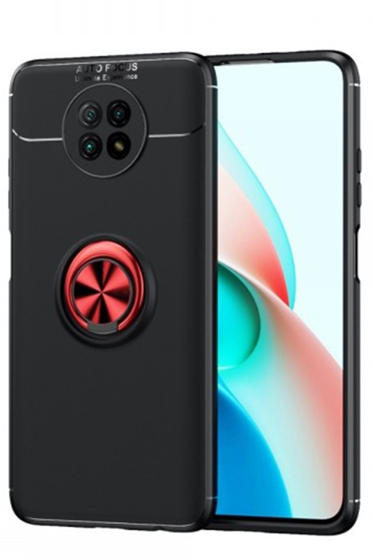 Newface Xiaomi Redmi Note 9 5G Kılıf Focus Karbon Silikon - Kahverengi