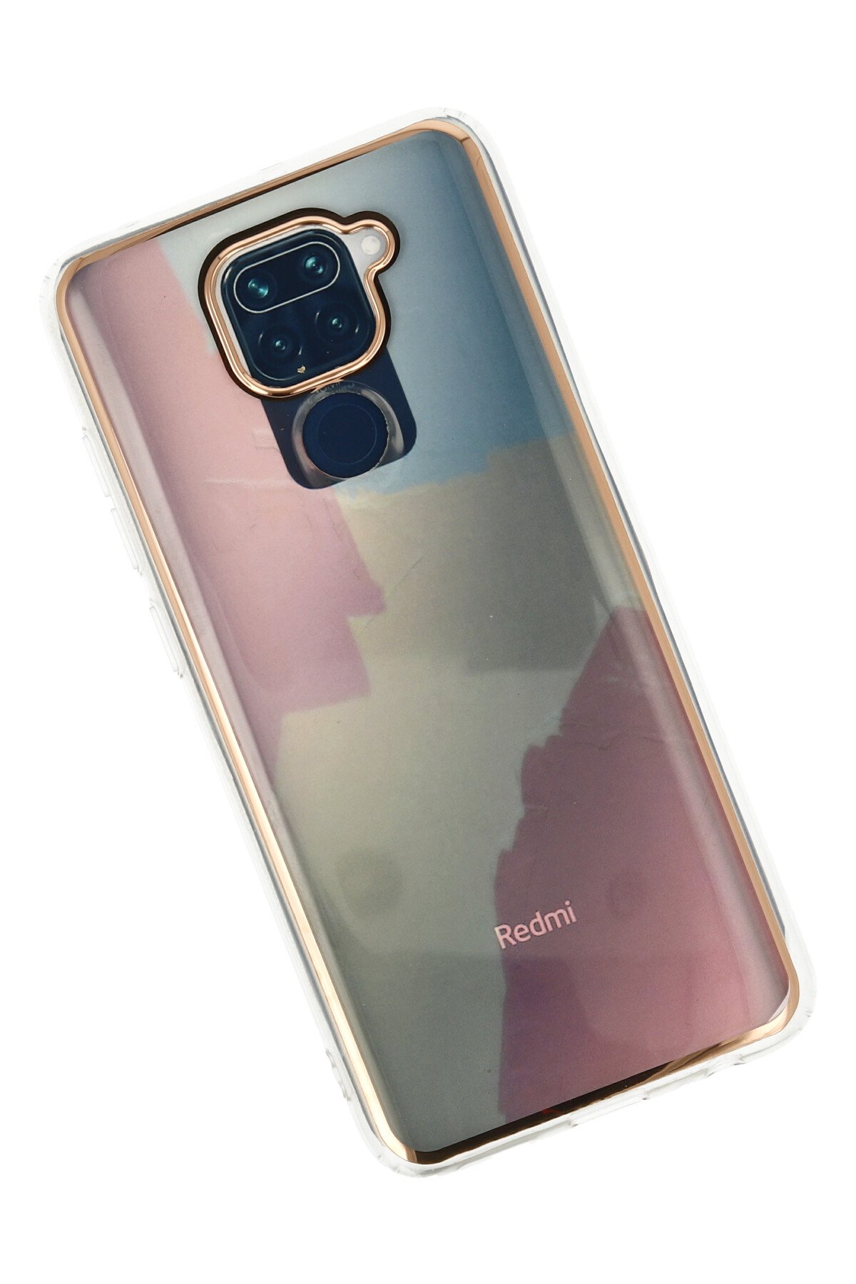 Newface Xiaomi Redmi Note 9 Kılıf Pars Lens Yüzüklü Silikon - Lacivert