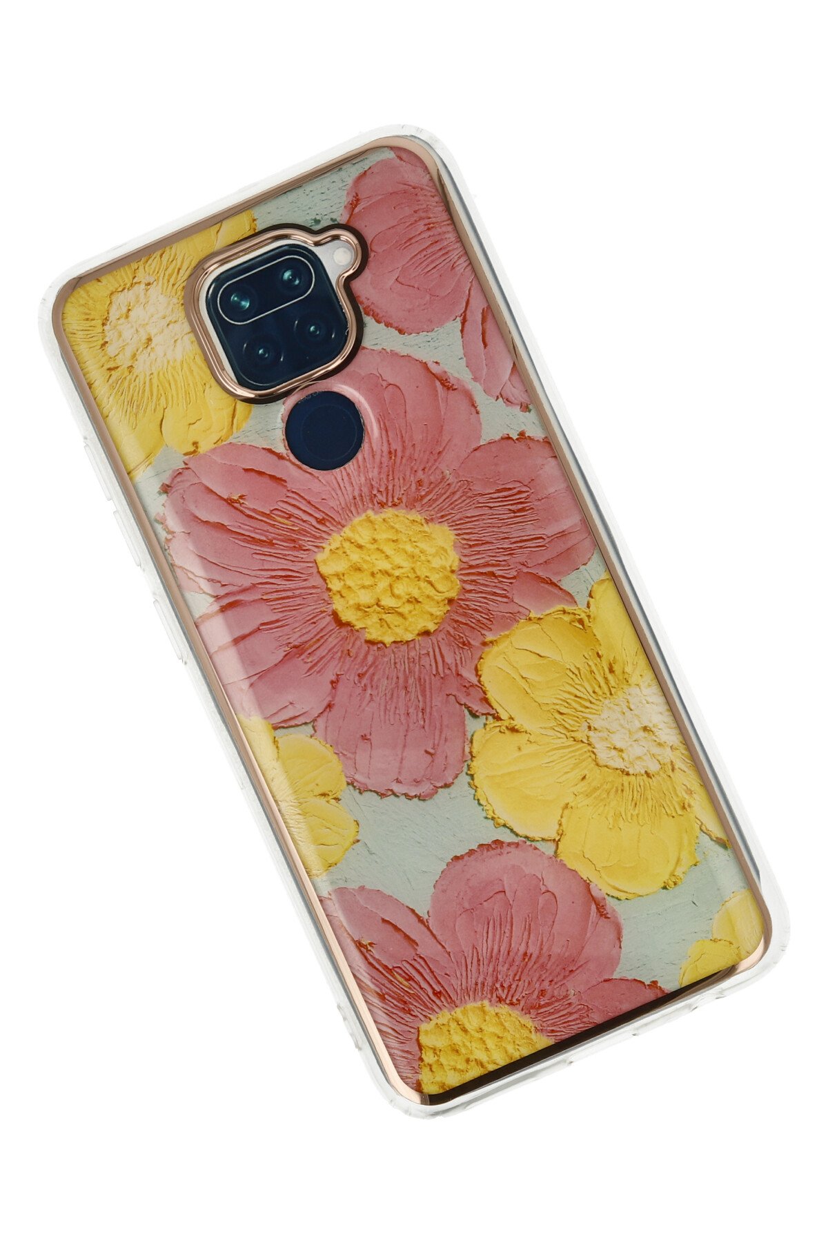 Newface Xiaomi Redmi Note 9 Kılıf Pars Lens Yüzüklü Silikon - Siyah