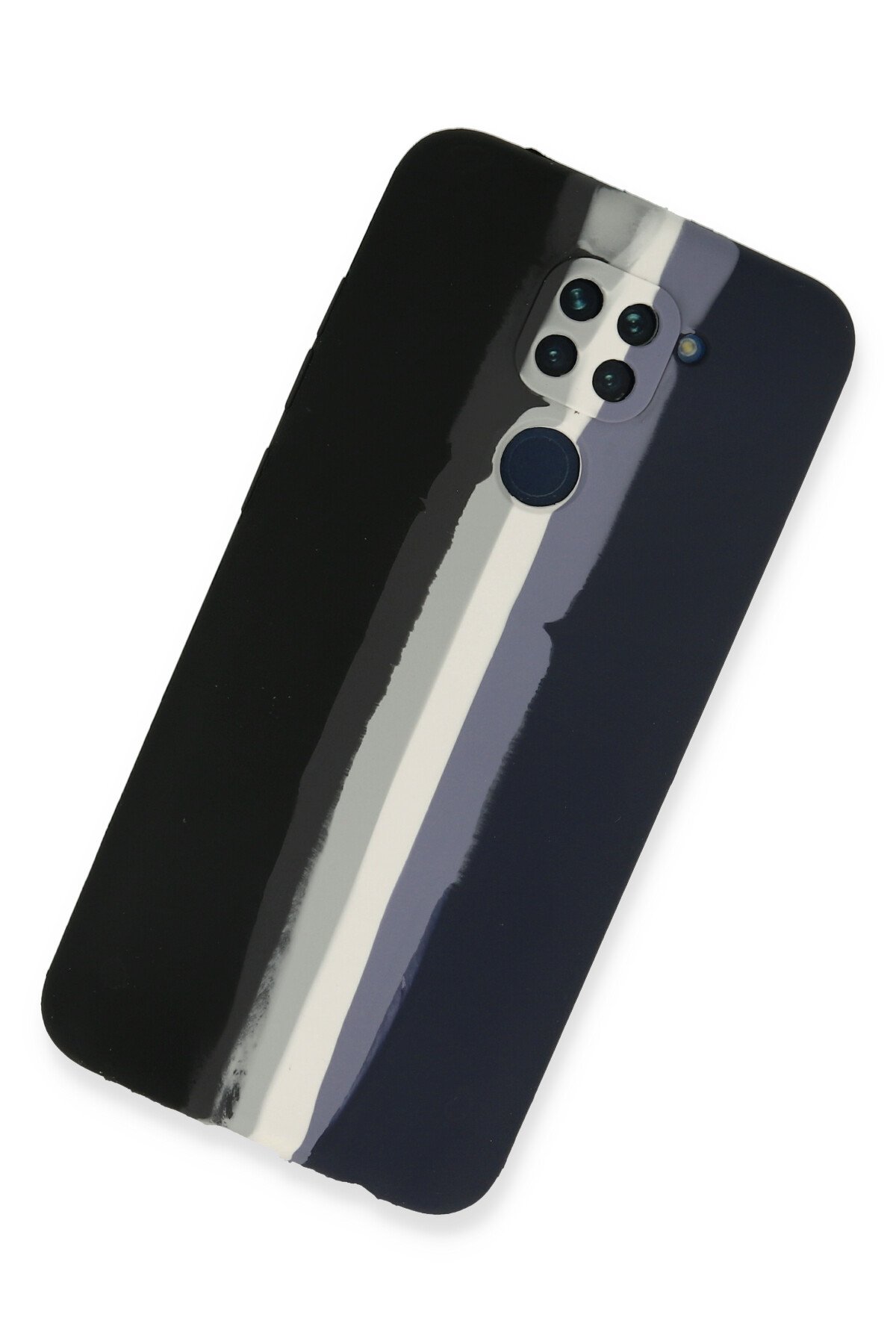 Newface Xiaomi Redmi Note 9 Kılıf Volet Silikon - Siyah