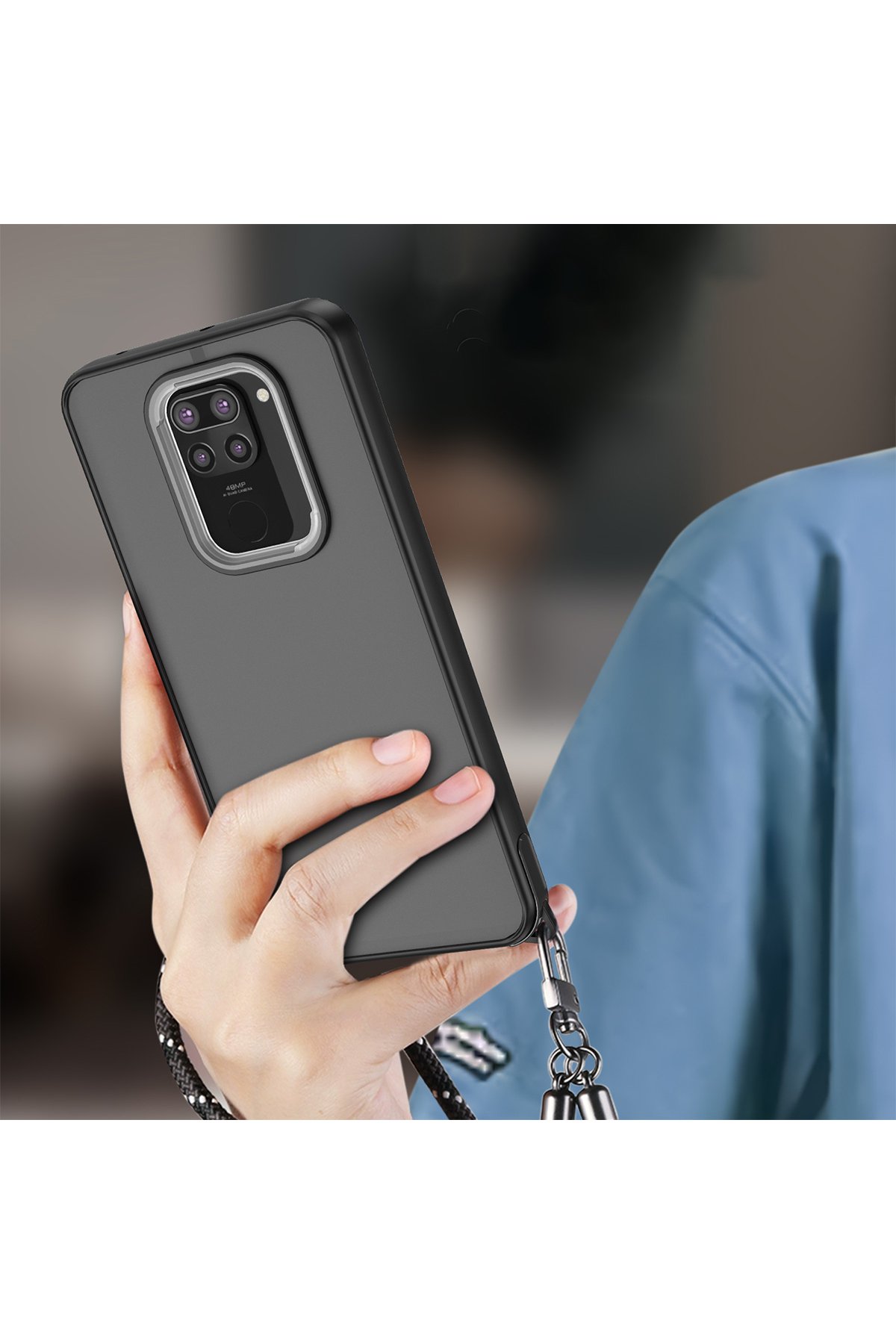 Newface Xiaomi Redmi Note 9 Kılıf Nano içi Kadife Silikon - Kırmızı