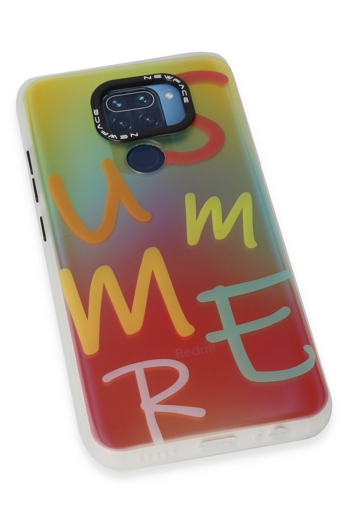 Newface Xiaomi Redmi Note 9 Kılıf Montreal Yüzüklü Silikon Kapak - Sarı