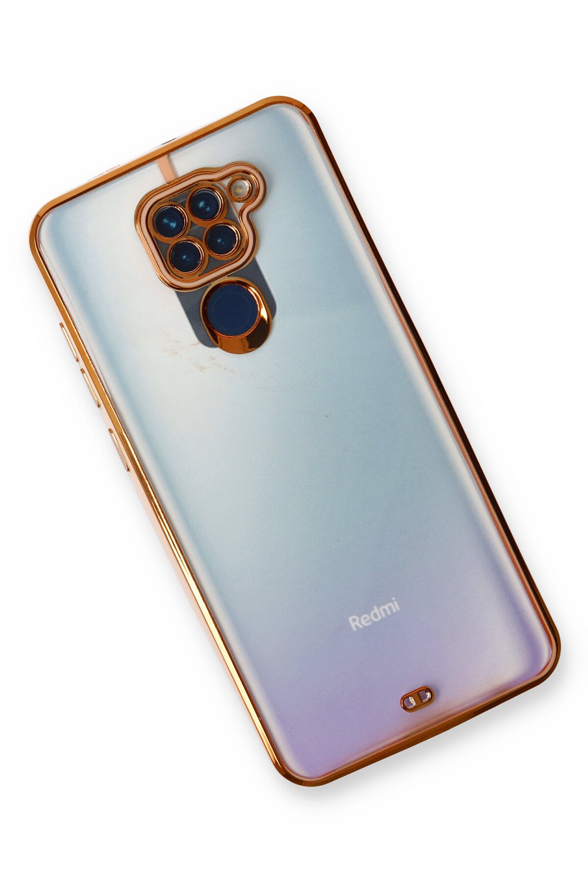 Newface Xiaomi Redmi Note 9 Kılıf Platin Kamera Koruma Silikon - Pembe