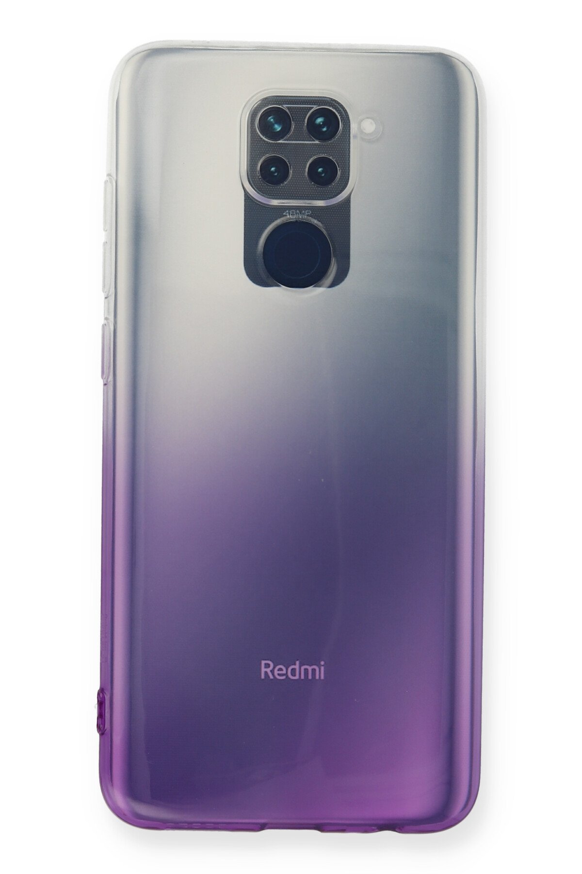 Newface Xiaomi Redmi Note 9 Kılıf Lüx Çift Renkli Silikon - Mor