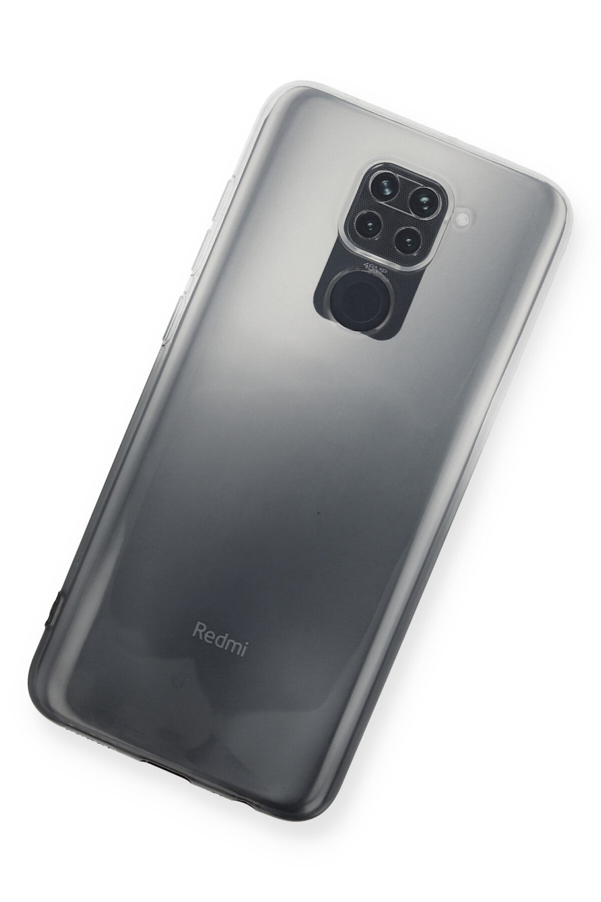 Newface Xiaomi Redmi Note 9 Kılıf Miami Şeffaf Silikon - Kırmızı