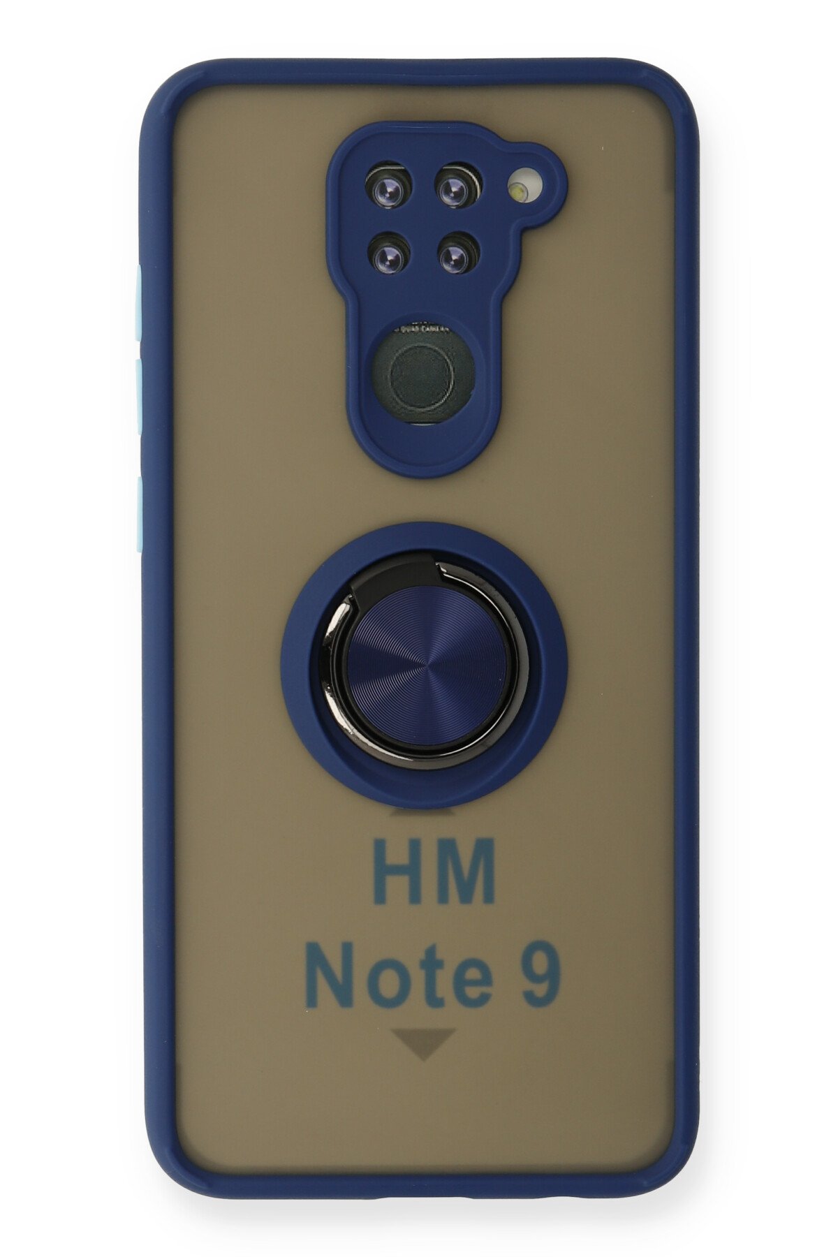 Newface Xiaomi Redmi Note 9 Kılıf Sofya Yüzüklü Silikon Kapak - Yeşil