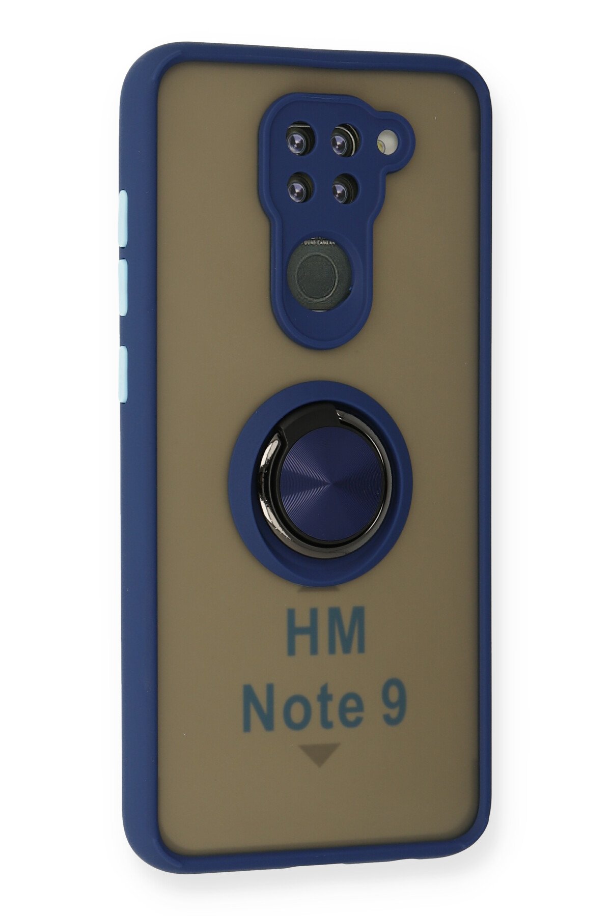 Newface Xiaomi Redmi Note 9 Kılıf Sofya Yüzüklü Silikon Kapak - Yeşil