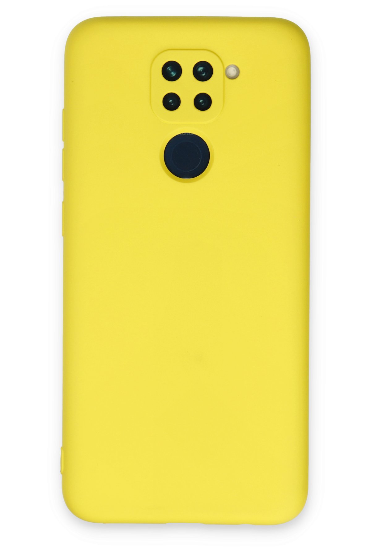 Newface Xiaomi Redmi Note 9 Kılıf Nano içi Kadife Silikon - Turuncu