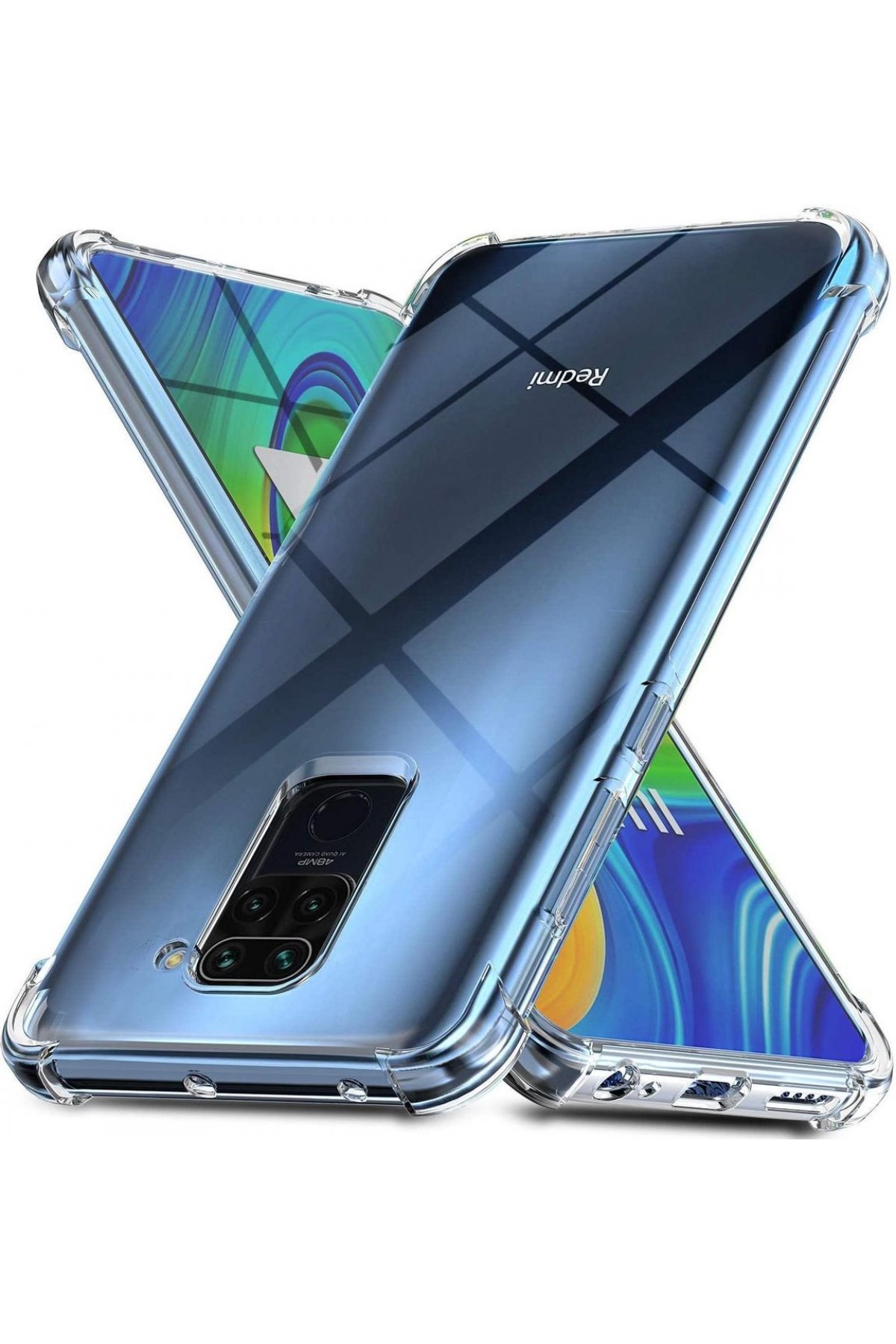Newface Xiaomi Redmi Note 9 Kılıf S Silikon - Gri