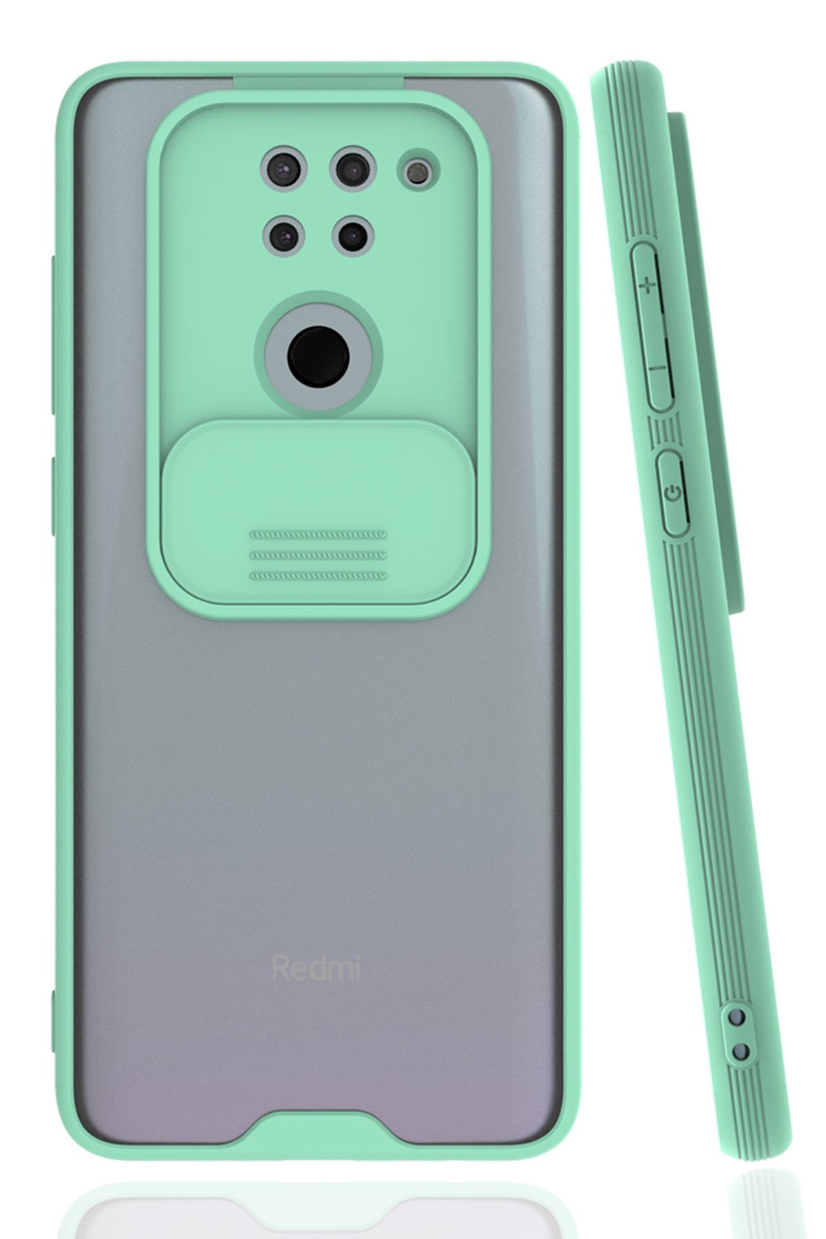 Newface Xiaomi Redmi Note 9 Kılıf Nano içi Kadife Silikon - Kırmızı