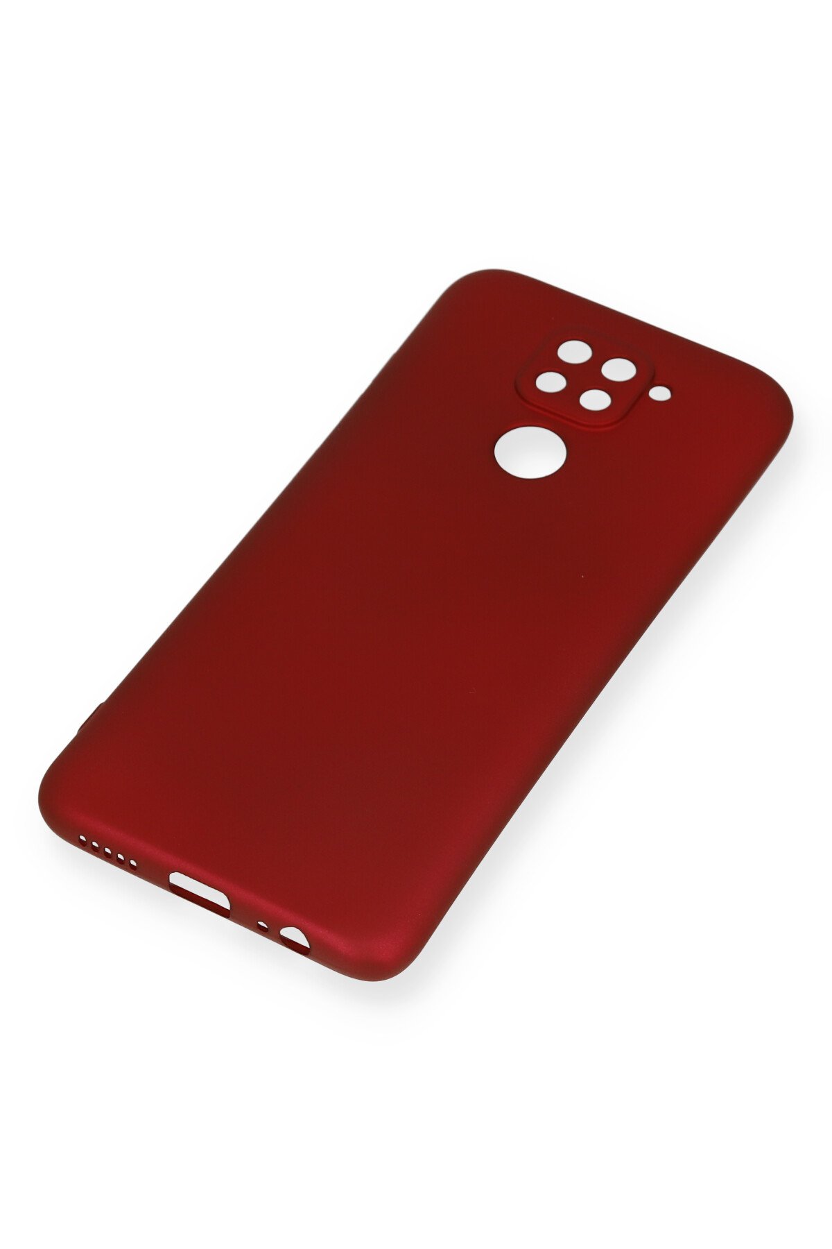 Newface Xiaomi Redmi Note 9 Kılıf Sofya Yüzüklü Silikon Kapak - Gümüş