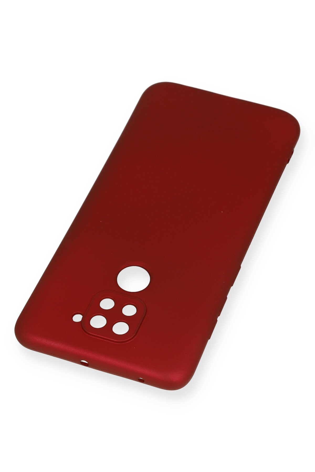 Newface Xiaomi Redmi Note 9 Kılıf Sofya Yüzüklü Silikon Kapak - Gümüş