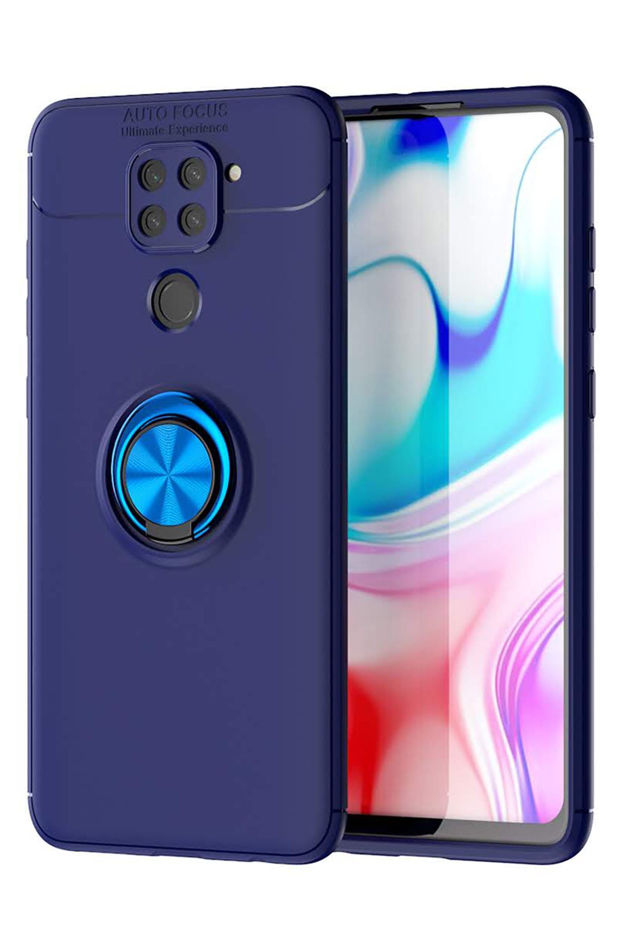 Newface Xiaomi Redmi Note 9 Kılıf Nano içi Kadife  Silikon - Siyah