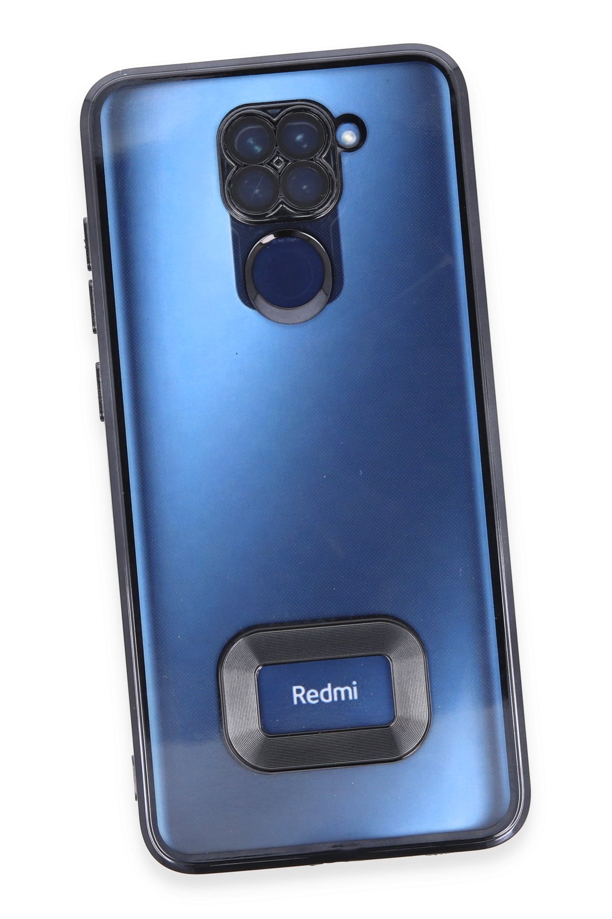 Newface Xiaomi Redmi Note 9 Kılıf Palm Buzlu Kamera Sürgülü Silikon - Lila