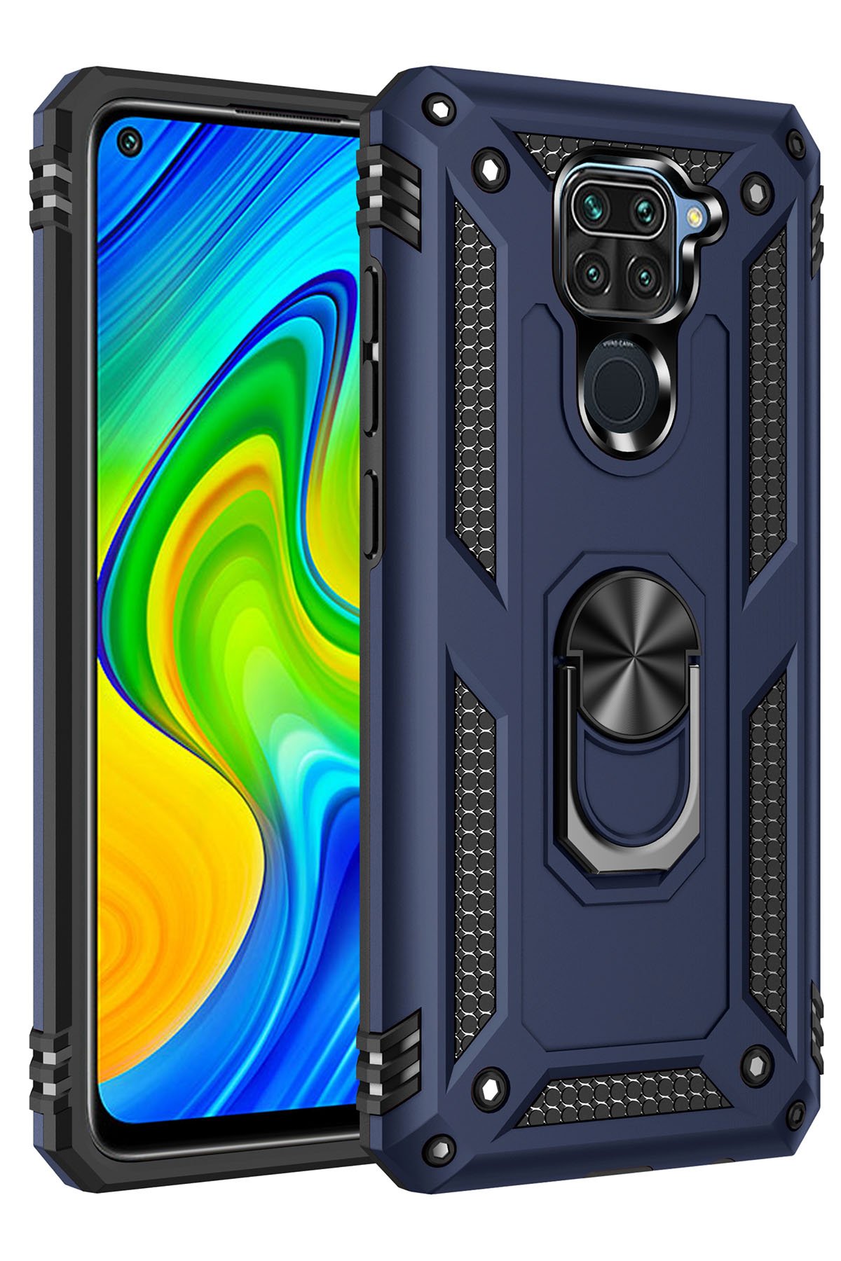 Newface Xiaomi Redmi Note 9 Kılıf Montreal Silikon Kapak - Siyah