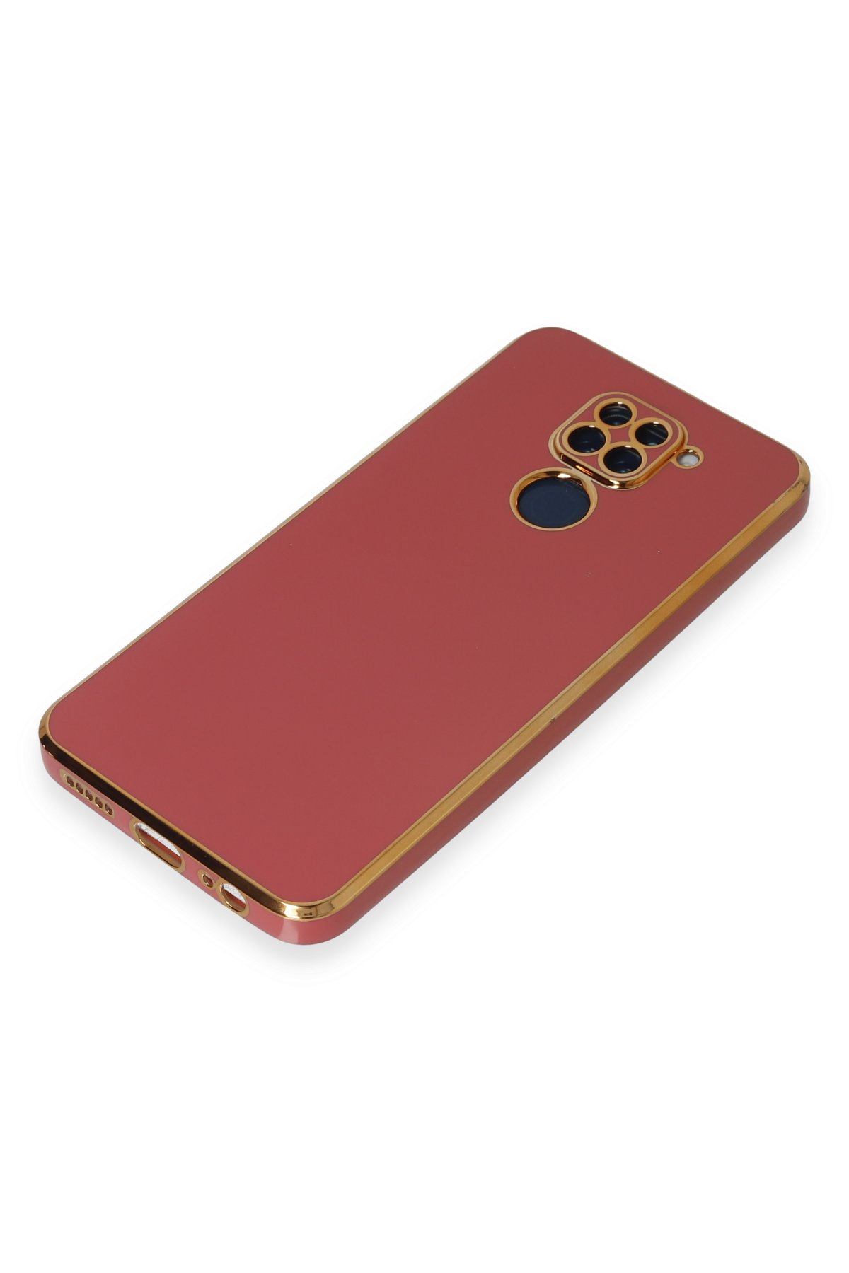 Newface Xiaomi Redmi Note 9 Kılıf Palm Buzlu Kamera Sürgülü Silikon - Lila