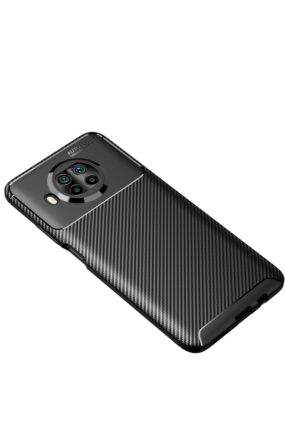 Newface Xiaomi Redmi Note 9 Pro 5G Kılıf Miami Şeffaf Silikon - Kırmızı
