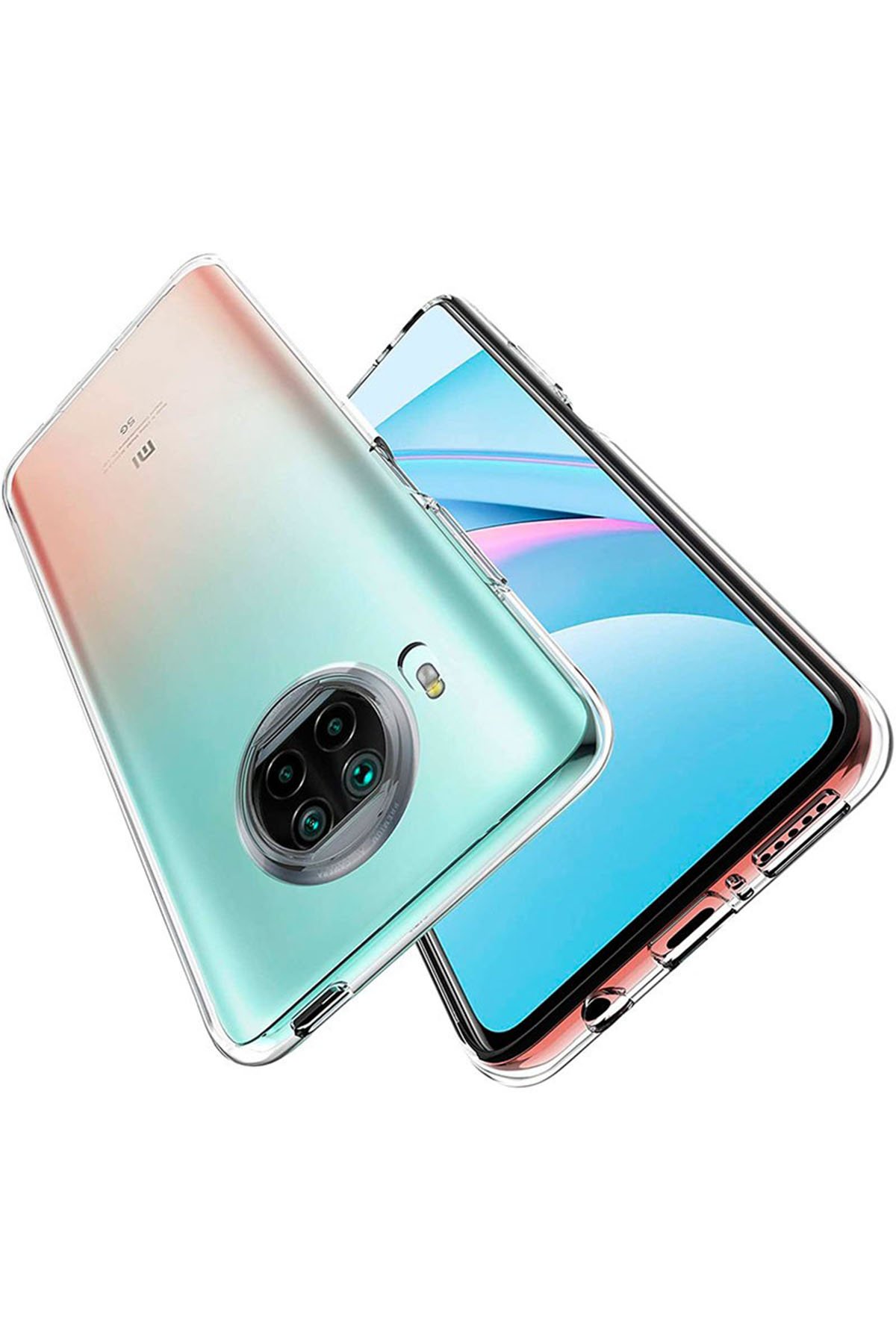 Newface Xiaomi Redmi Note 9 Pro 5G Kılıf First Silikon - Lila