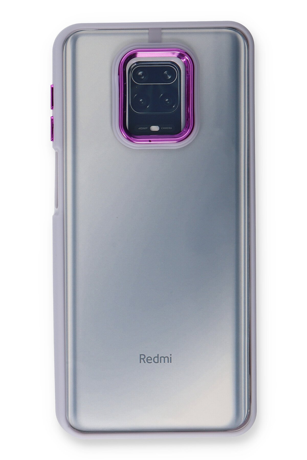 Newface Xiaomi Redmi Note 9 Pro Kılıf Palm Buzlu Kamera Sürgülü Silikon - Siyah