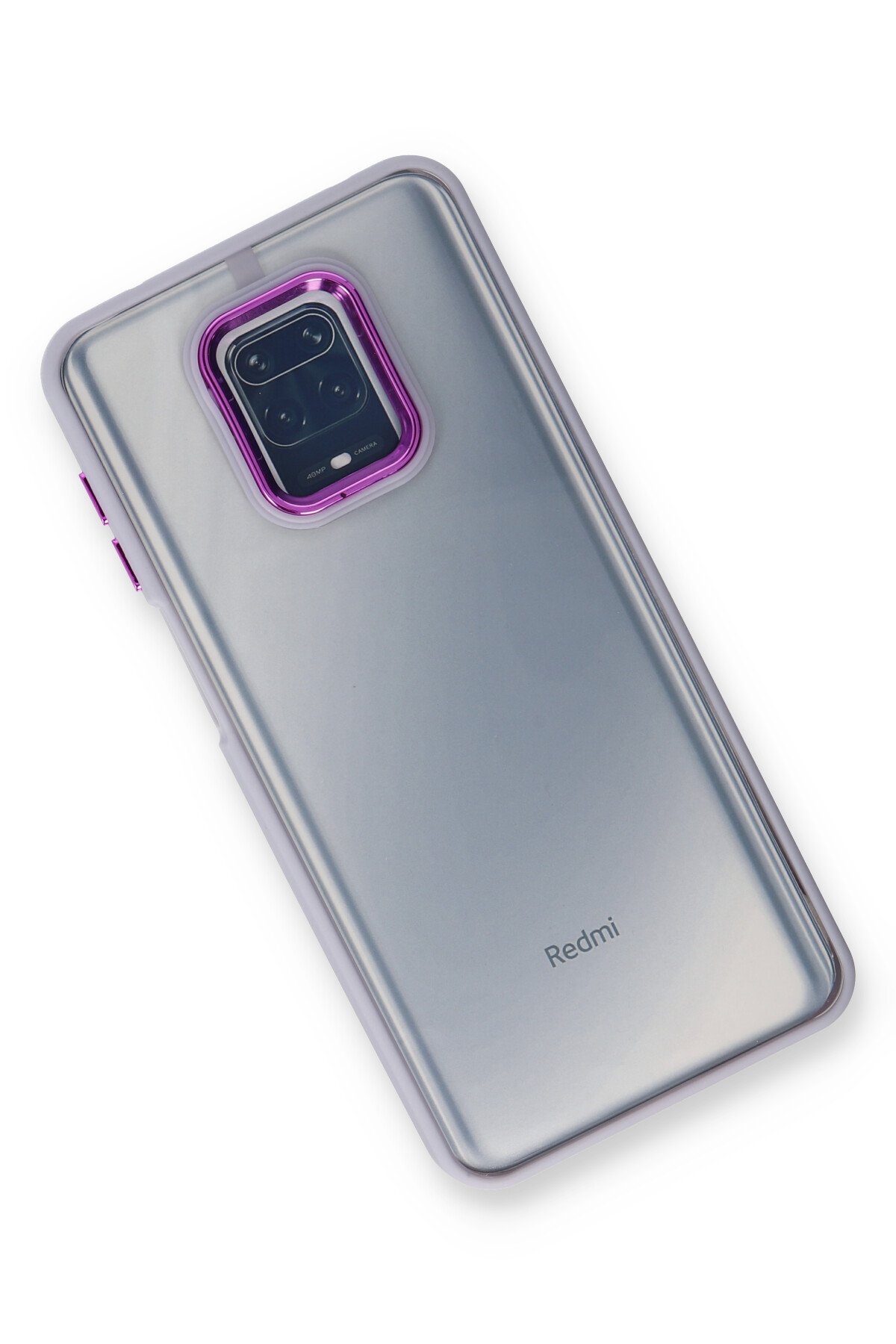 Newface Xiaomi Redmi Note 9 Pro Kılıf Palm Buzlu Kamera Sürgülü Silikon - Siyah