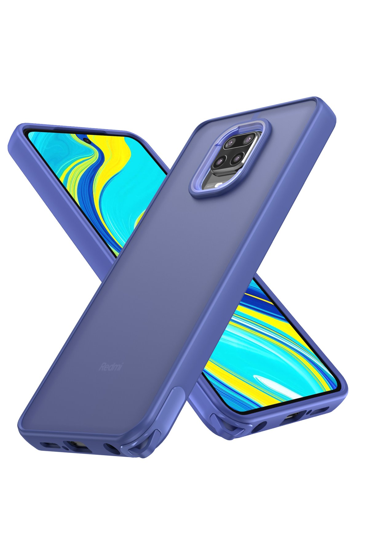 Newface Xiaomi Redmi Note 9 Pro Kılıf Nano içi Kadife Silikon - Mor