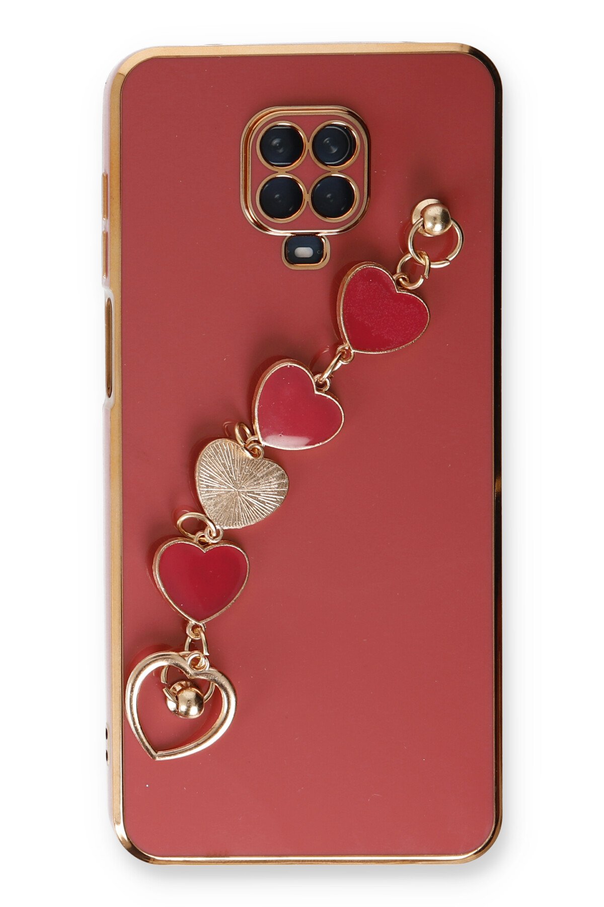 Newface Xiaomi Redmi Note 9 Pro Kılıf Esila Silikon - Kırmızı