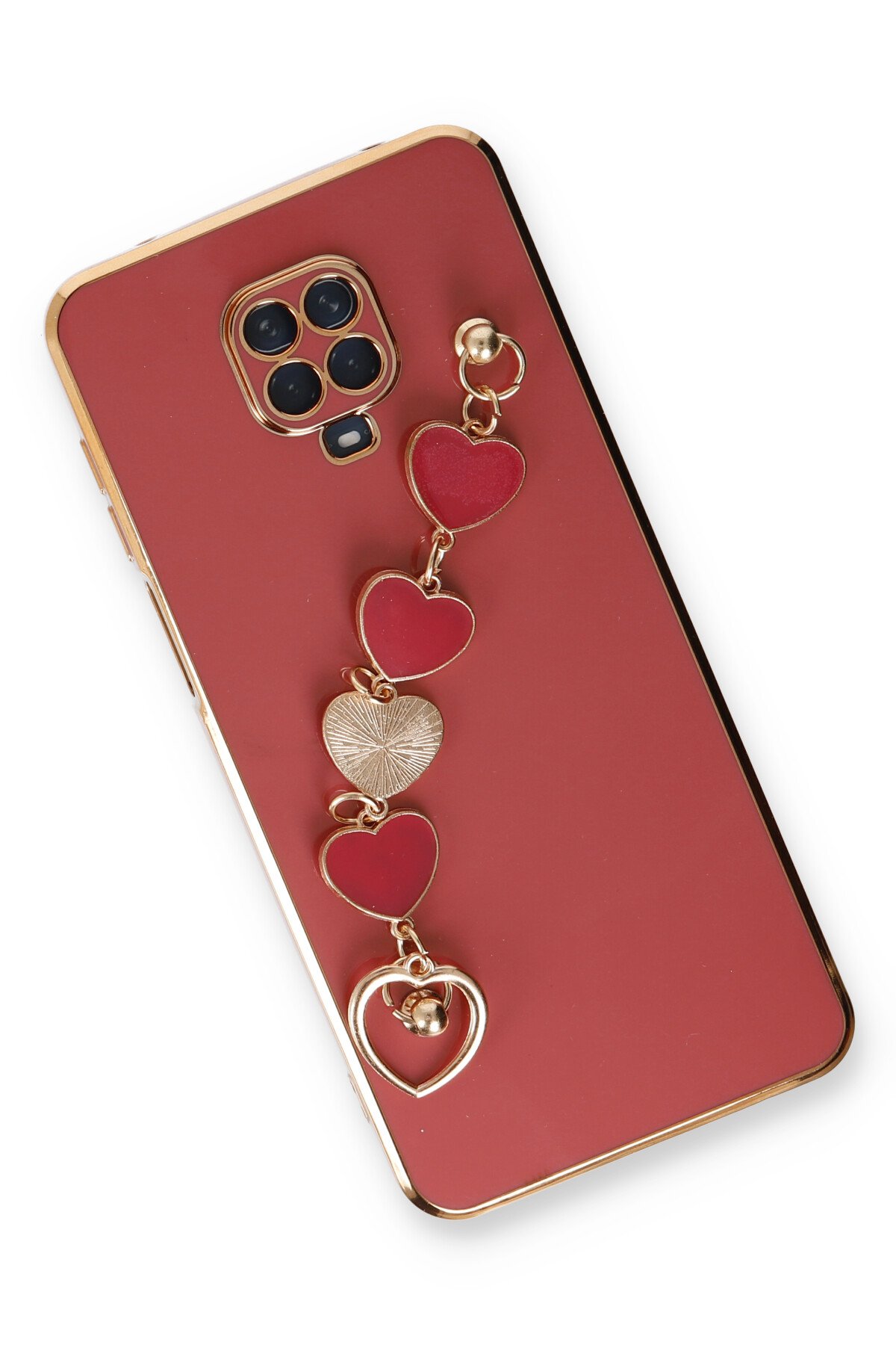 Newface Xiaomi Redmi Note 9 Pro Kılıf Esila Silikon - Kırmızı