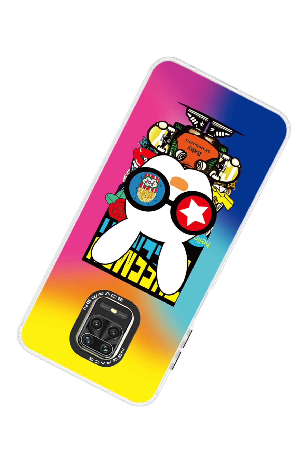 Newface Xiaomi Redmi Note 9 Pro Kılıf Zuma Kartvizitli Yüzüklü Silikon - Pembe