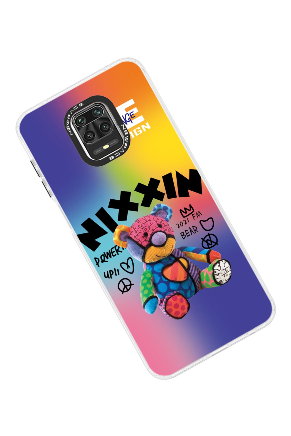 Newface Xiaomi Redmi Note 9 Pro Kılıf Volet Silikon - Kırmızı