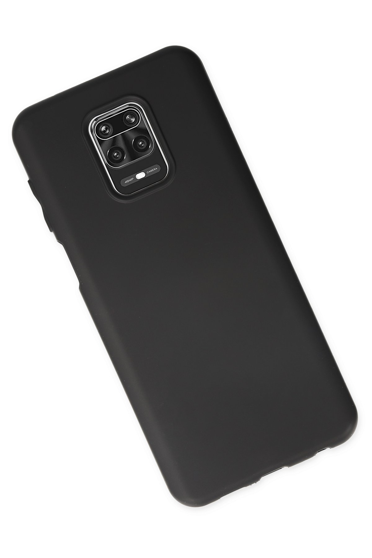 Newface Xiaomi Redmi Note 9 Pro Kılıf Palm Buzlu Kamera Sürgülü Silikon - Siyah