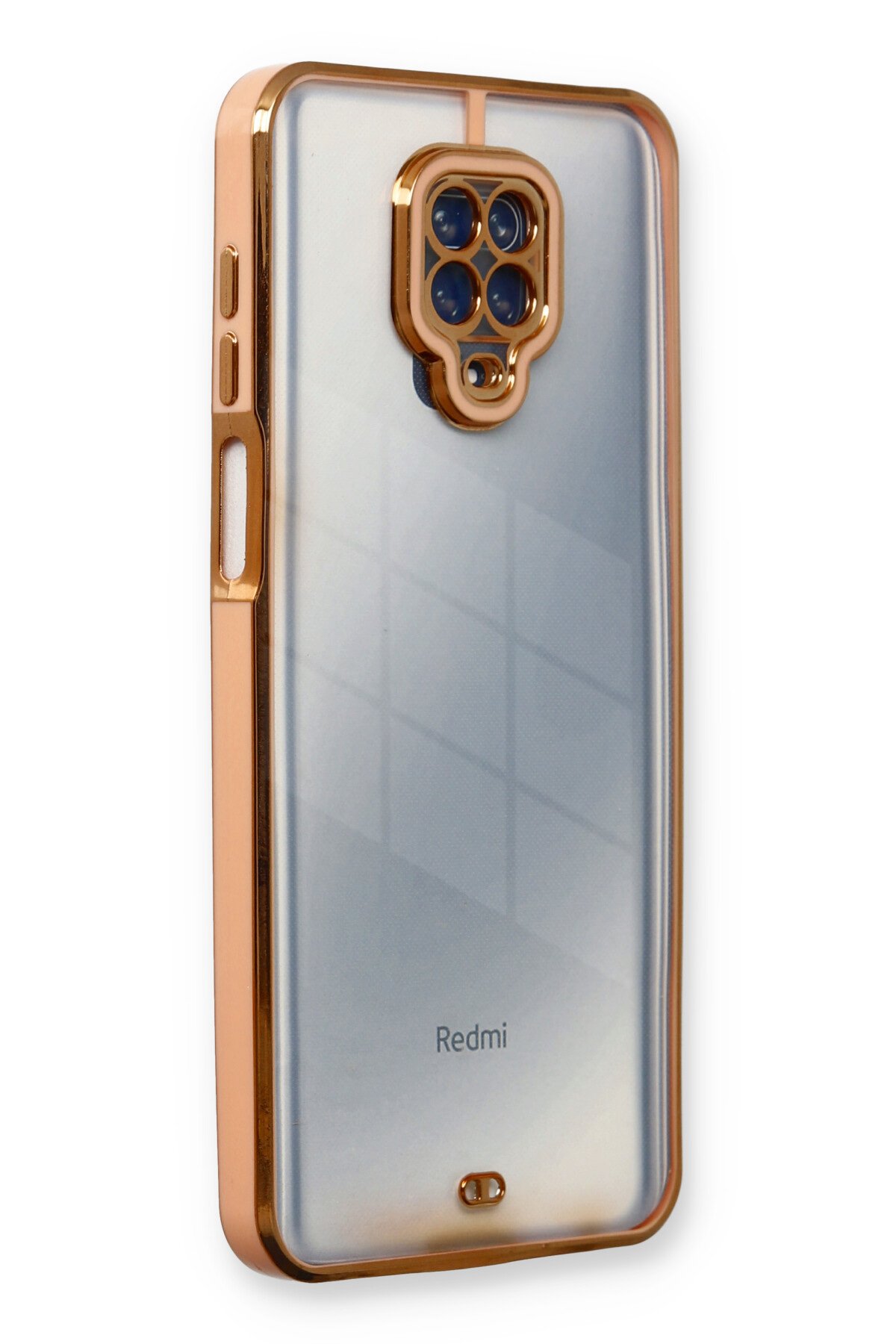 Newface Xiaomi Redmi Note 9 Pro Kılıf Razer Lensli Silikon - Yeşil