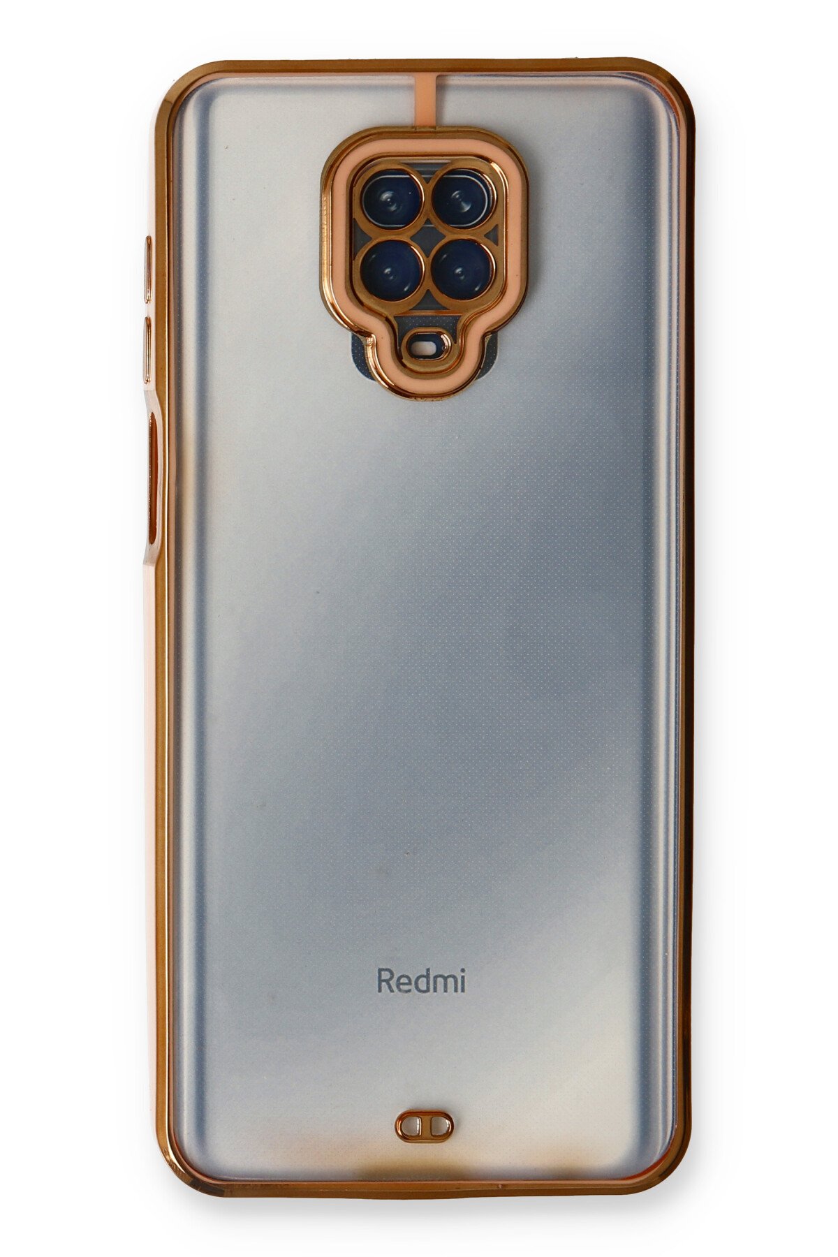 Newface Xiaomi Redmi Note 9 Pro Kılıf Razer Lensli Silikon - Yeşil