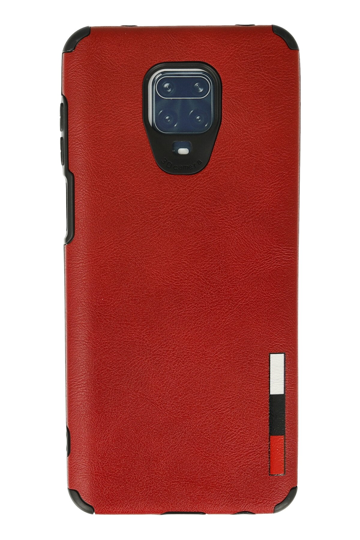 Newface Xiaomi Redmi Note 9 Pro Kılıf Razer Lensli Silikon - Siyah
