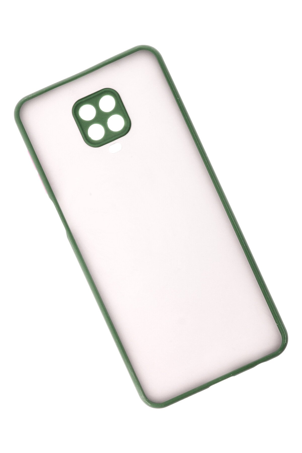 Newface Xiaomi Redmi Note 9 Pro Kılıf Razer Lensli Silikon - Yeşil