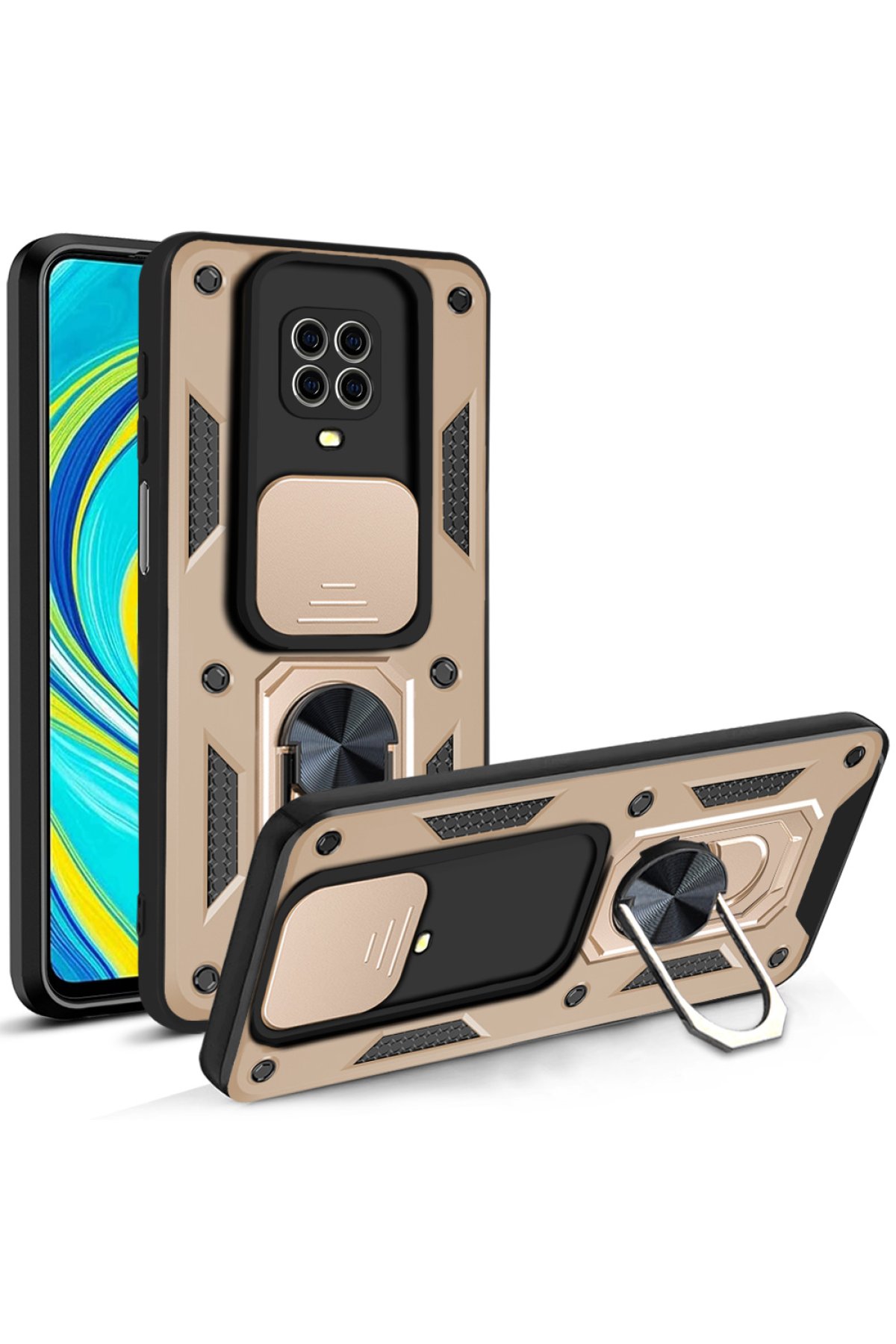 Newface Xiaomi Redmi Note 9 Pro Kılıf Nano içi Kadife Silikon - Lila